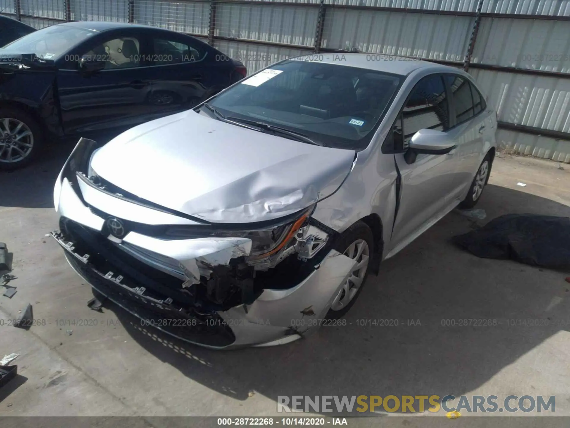 2 Photograph of a damaged car 5YFEPRAE2LP124958 TOYOTA COROLLA 2020