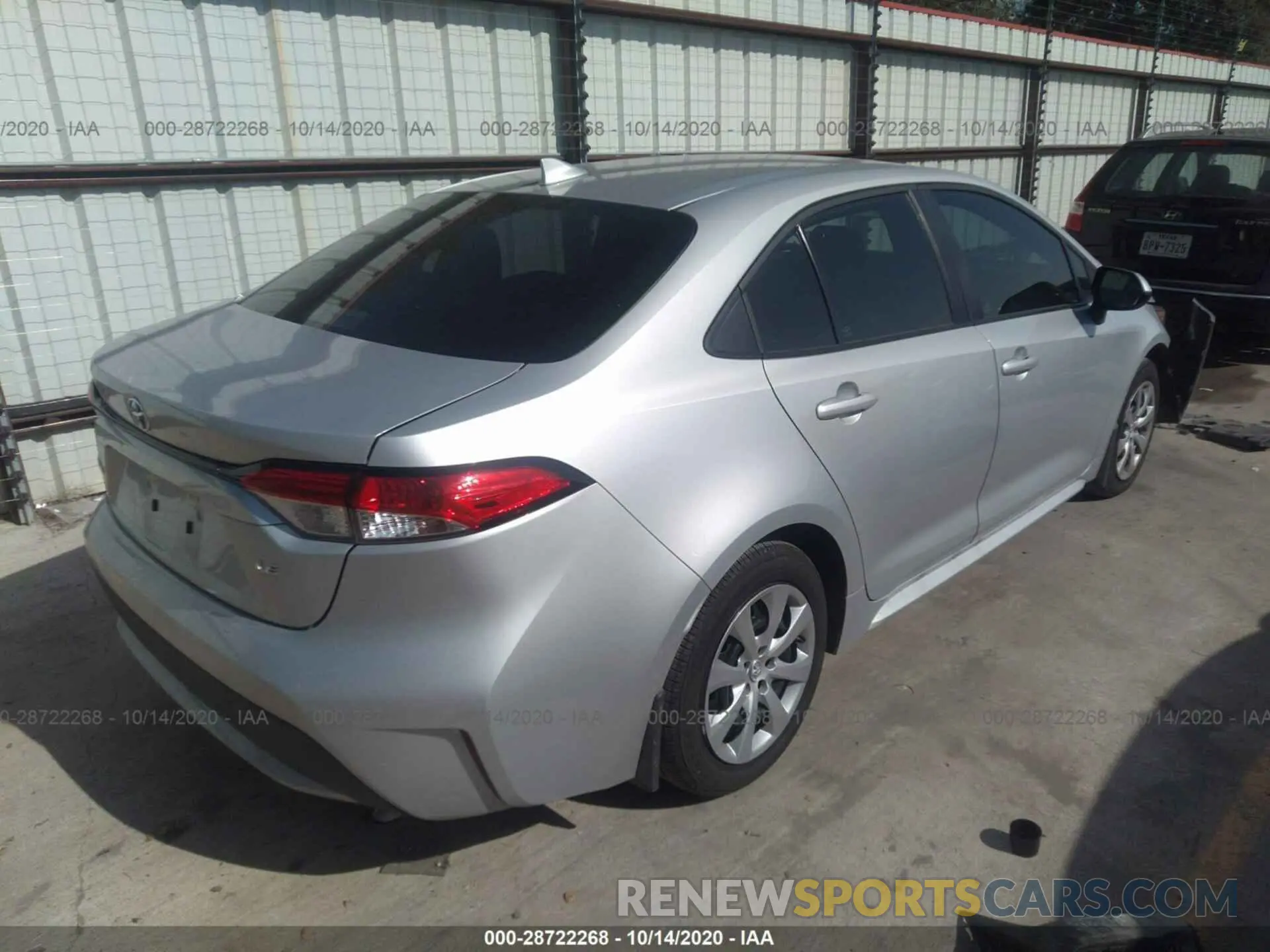 4 Photograph of a damaged car 5YFEPRAE2LP124958 TOYOTA COROLLA 2020