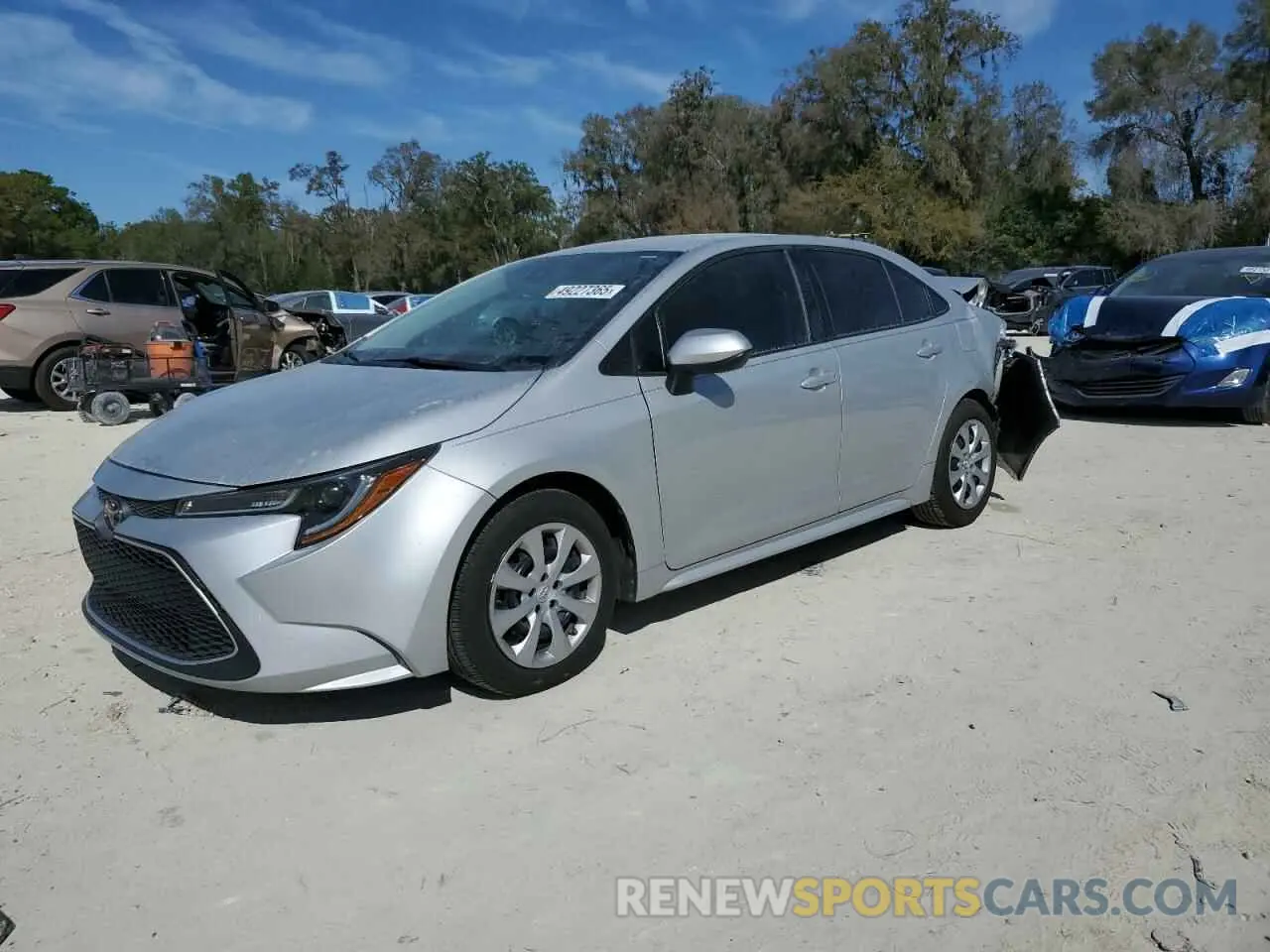 1 Photograph of a damaged car 5YFEPRAE2LP125382 TOYOTA COROLLA 2020