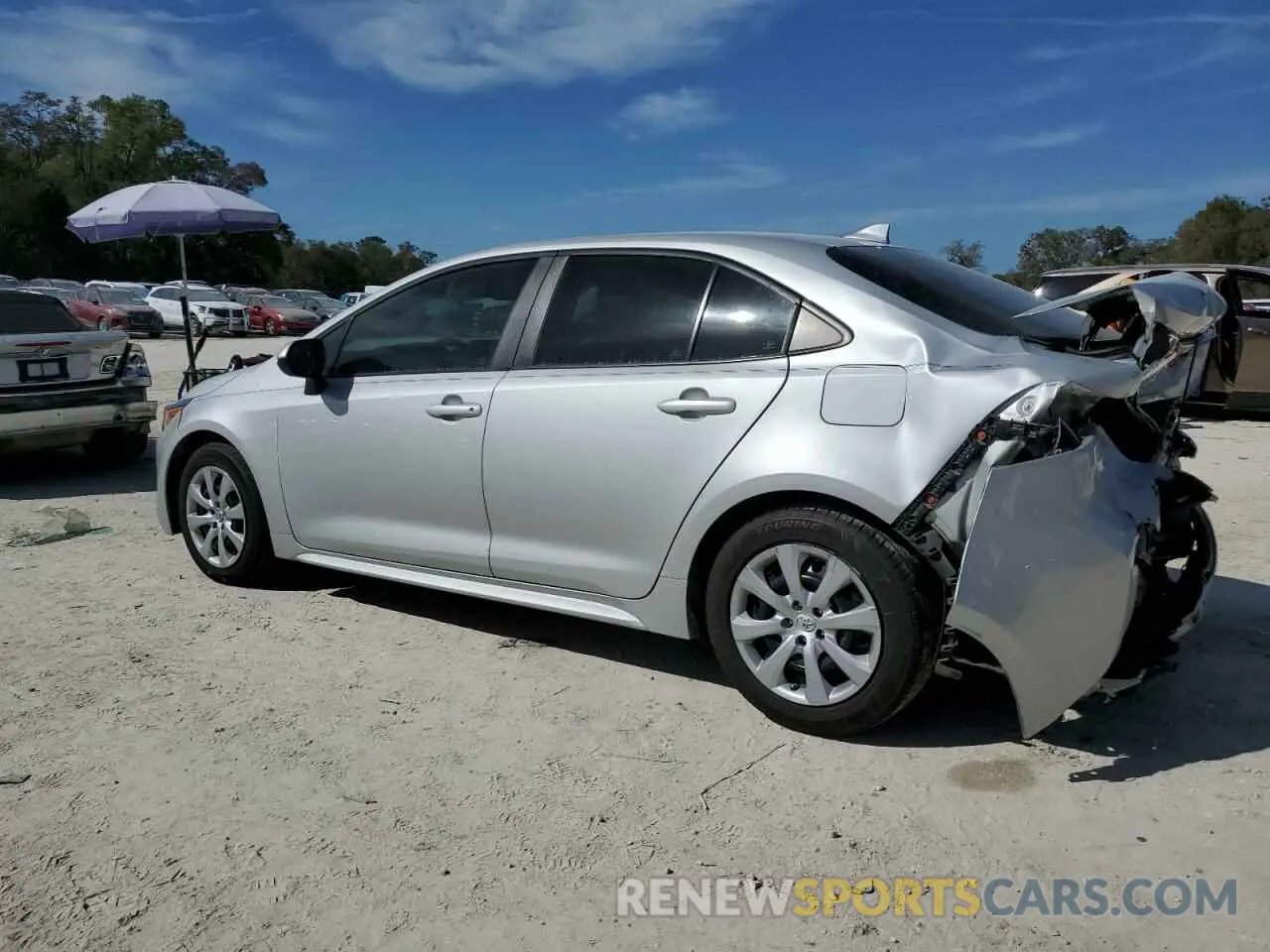 2 Photograph of a damaged car 5YFEPRAE2LP125382 TOYOTA COROLLA 2020