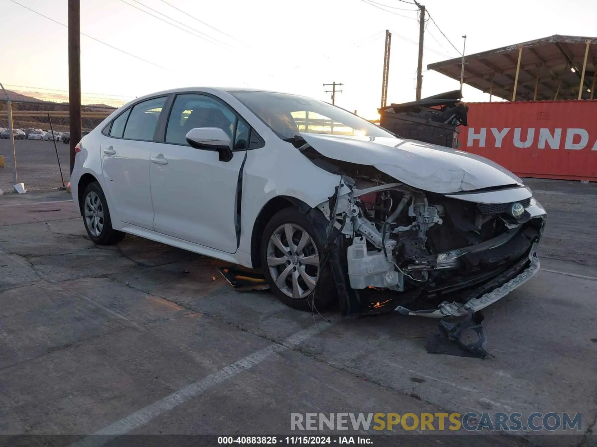 1 Фотография поврежденного автомобиля 5YFEPRAE2LP126354 TOYOTA COROLLA 2020