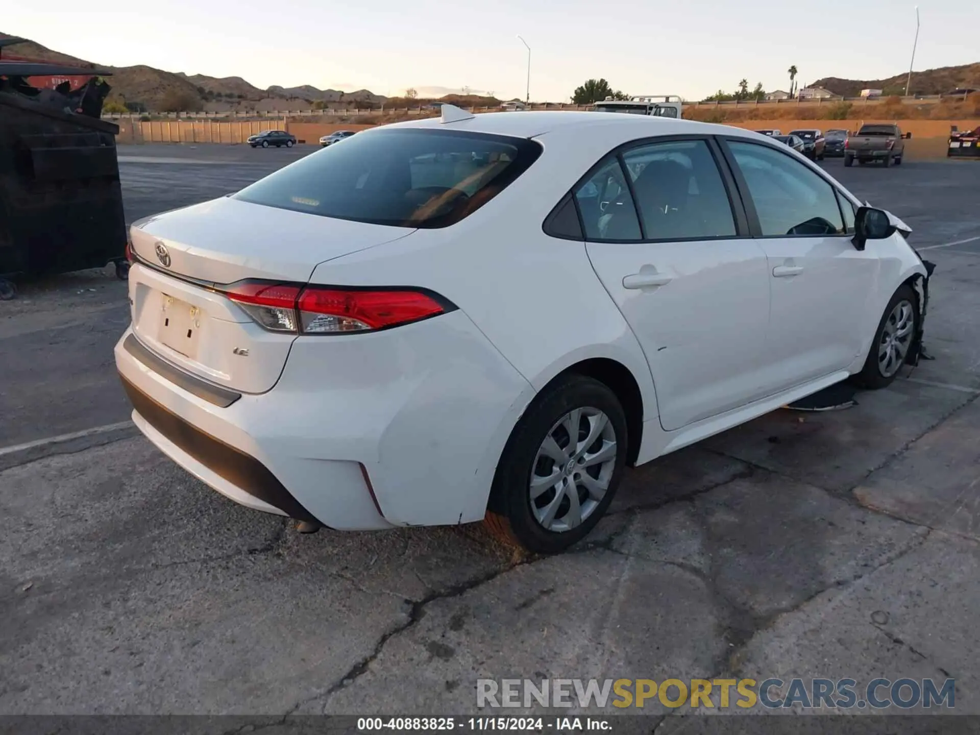 4 Фотография поврежденного автомобиля 5YFEPRAE2LP126354 TOYOTA COROLLA 2020