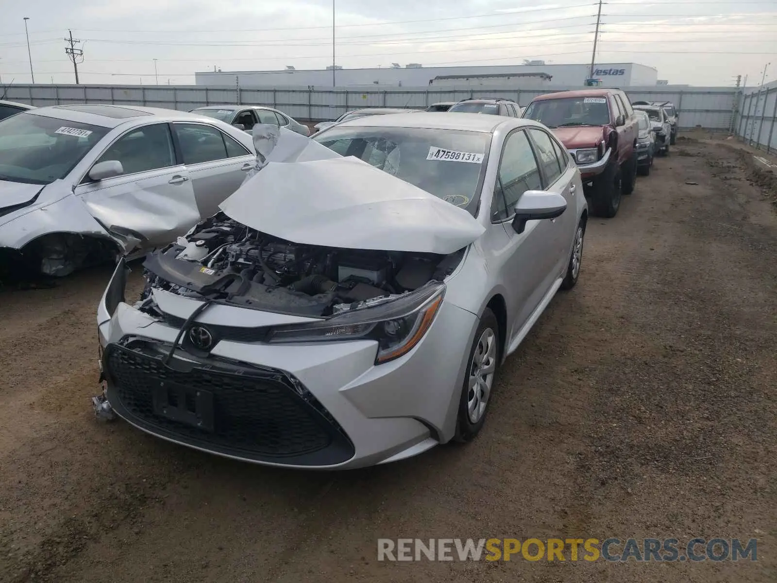 2 Photograph of a damaged car 5YFEPRAE3LP026277 TOYOTA COROLLA 2020