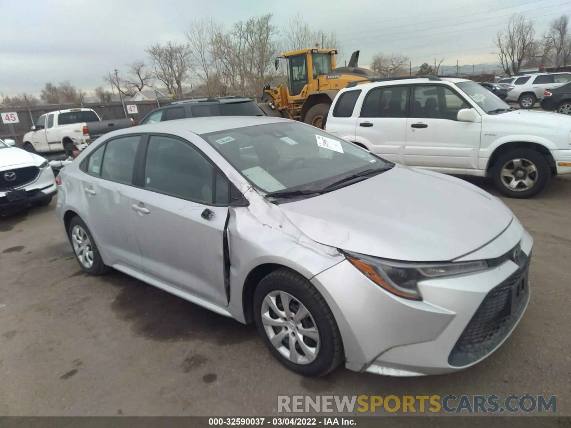 1 Photograph of a damaged car 5YFEPRAE3LP029891 TOYOTA COROLLA 2020