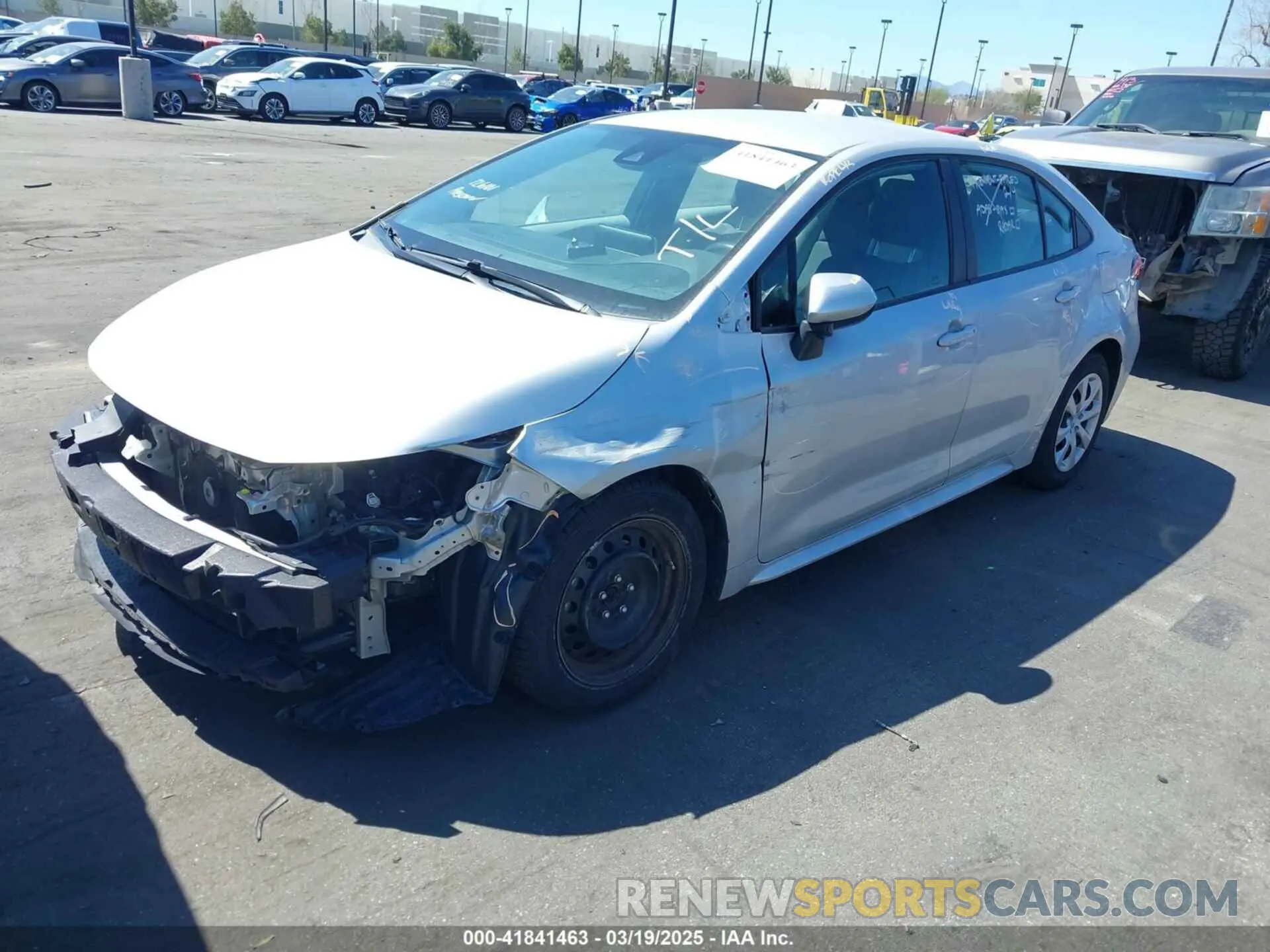 2 Photograph of a damaged car 5YFEPRAE3LP030314 TOYOTA COROLLA 2020