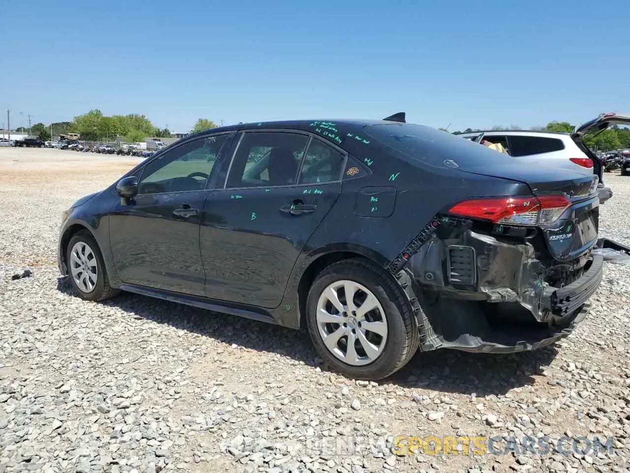 2 Photograph of a damaged car 5YFEPRAE3LP034623 TOYOTA COROLLA 2020