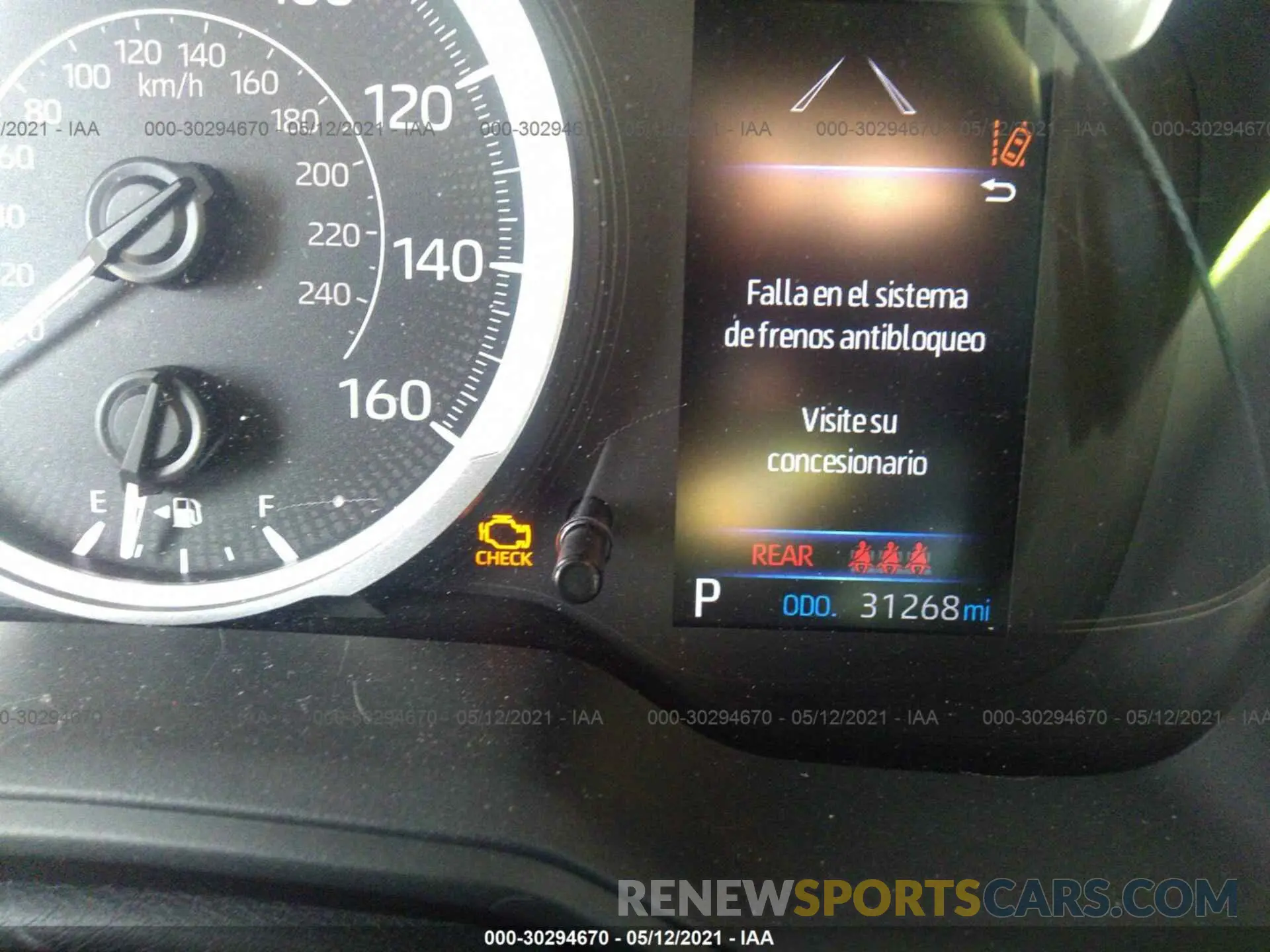7 Photograph of a damaged car 5YFEPRAE3LP069890 TOYOTA COROLLA 2020