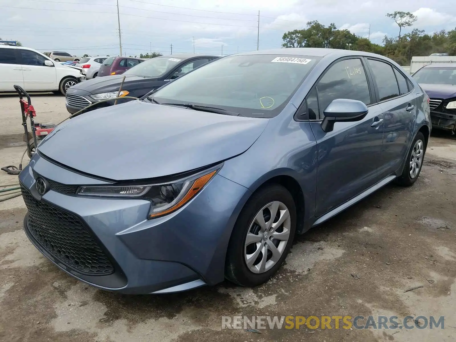 2 Photograph of a damaged car 5YFEPRAE3LP109045 TOYOTA COROLLA 2020