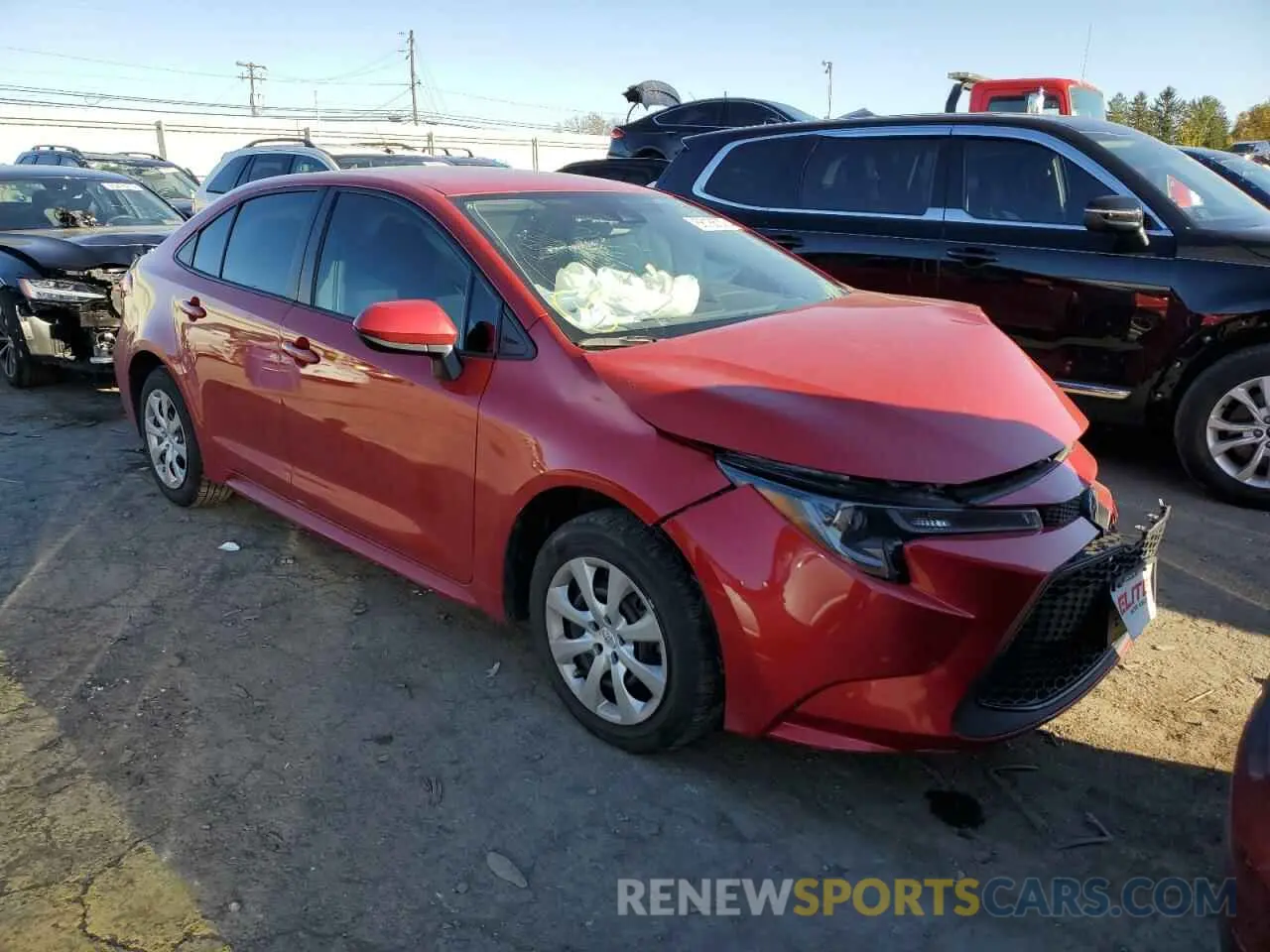 1 Photograph of a damaged car 5YFEPRAE3LP109062 TOYOTA COROLLA 2020