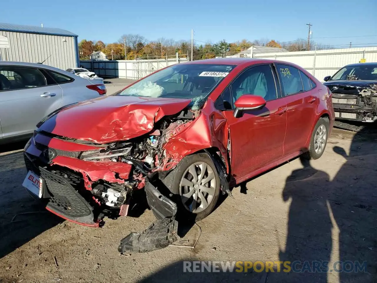 2 Photograph of a damaged car 5YFEPRAE3LP109062 TOYOTA COROLLA 2020