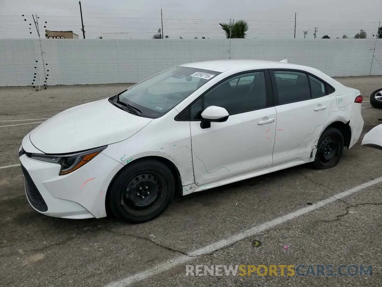 1 Фотография поврежденного автомобиля 5YFEPRAE3LP140036 TOYOTA COROLLA 2020