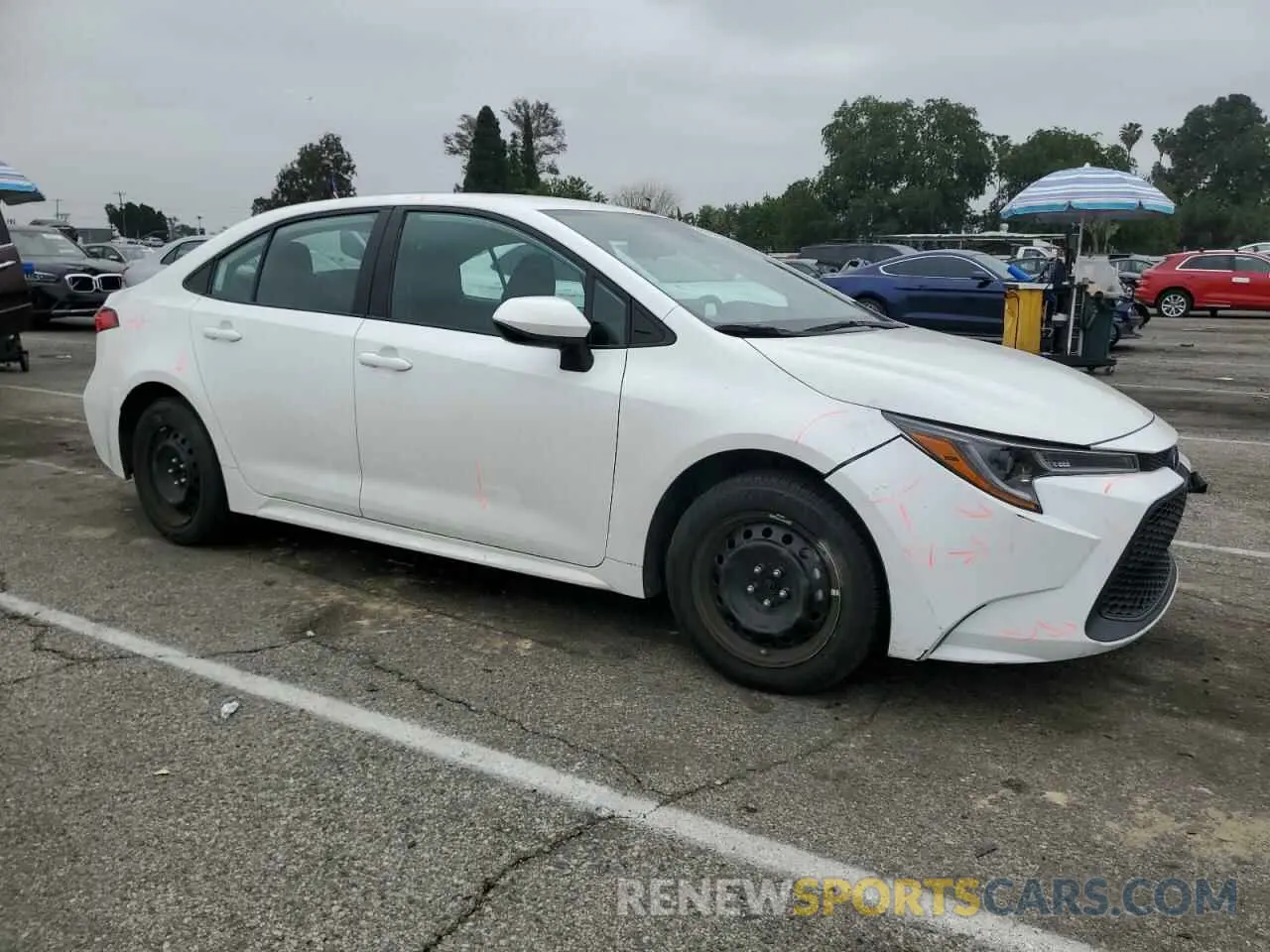 4 Фотография поврежденного автомобиля 5YFEPRAE3LP140036 TOYOTA COROLLA 2020