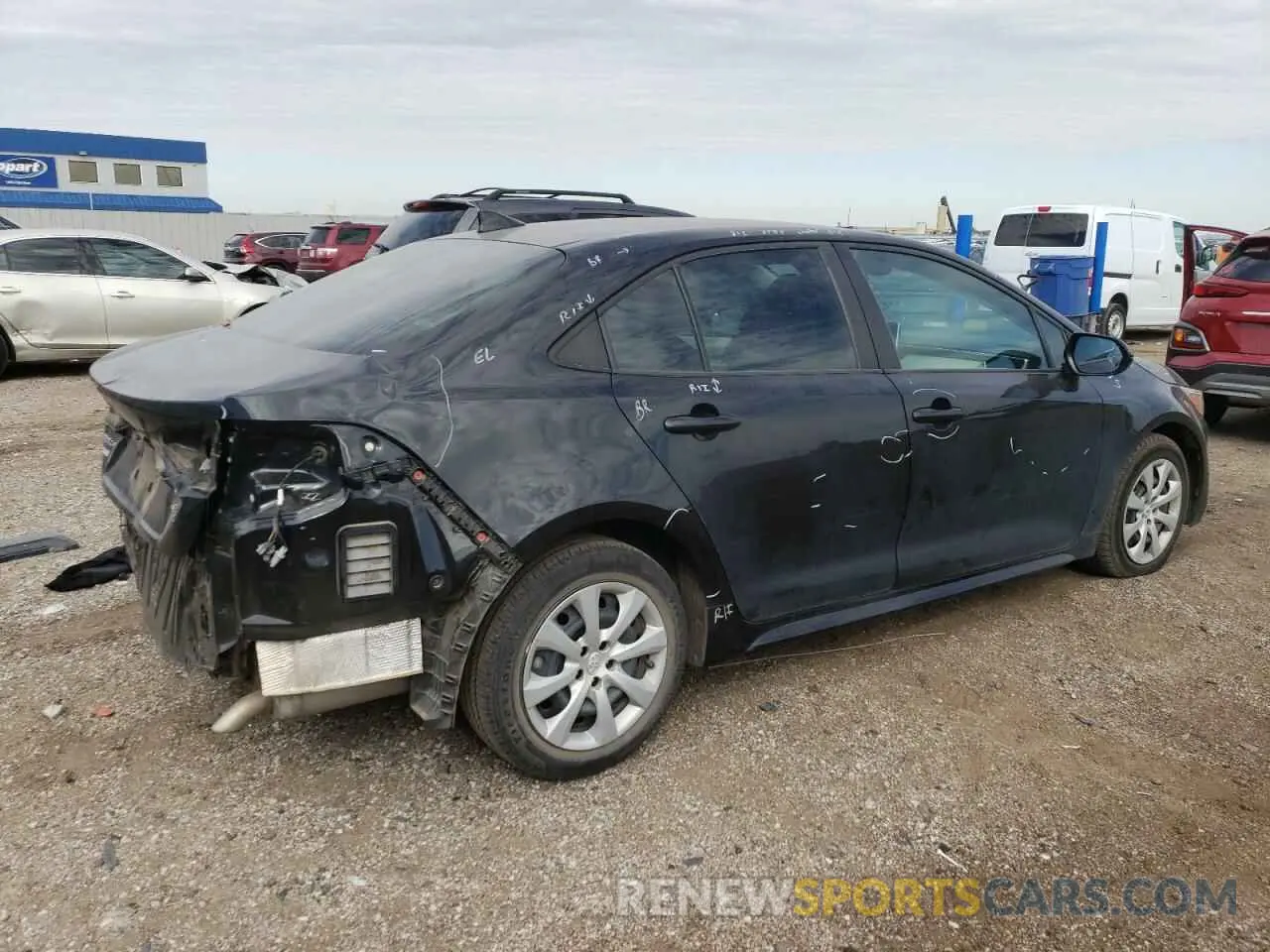 3 Photograph of a damaged car 5YFEPRAE3LP141090 TOYOTA COROLLA 2020
