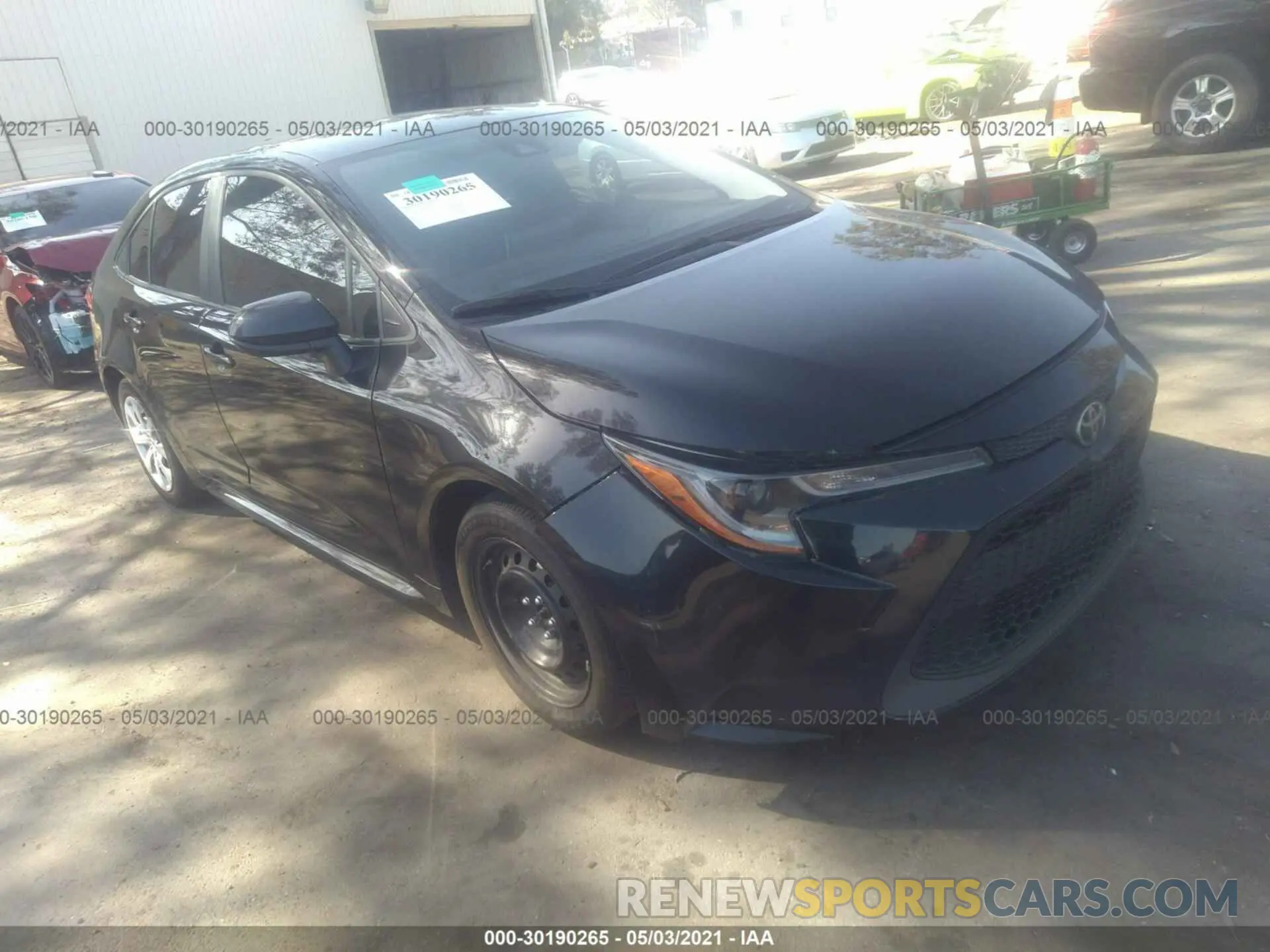 1 Photograph of a damaged car 5YFEPRAE3LP142787 TOYOTA COROLLA 2020