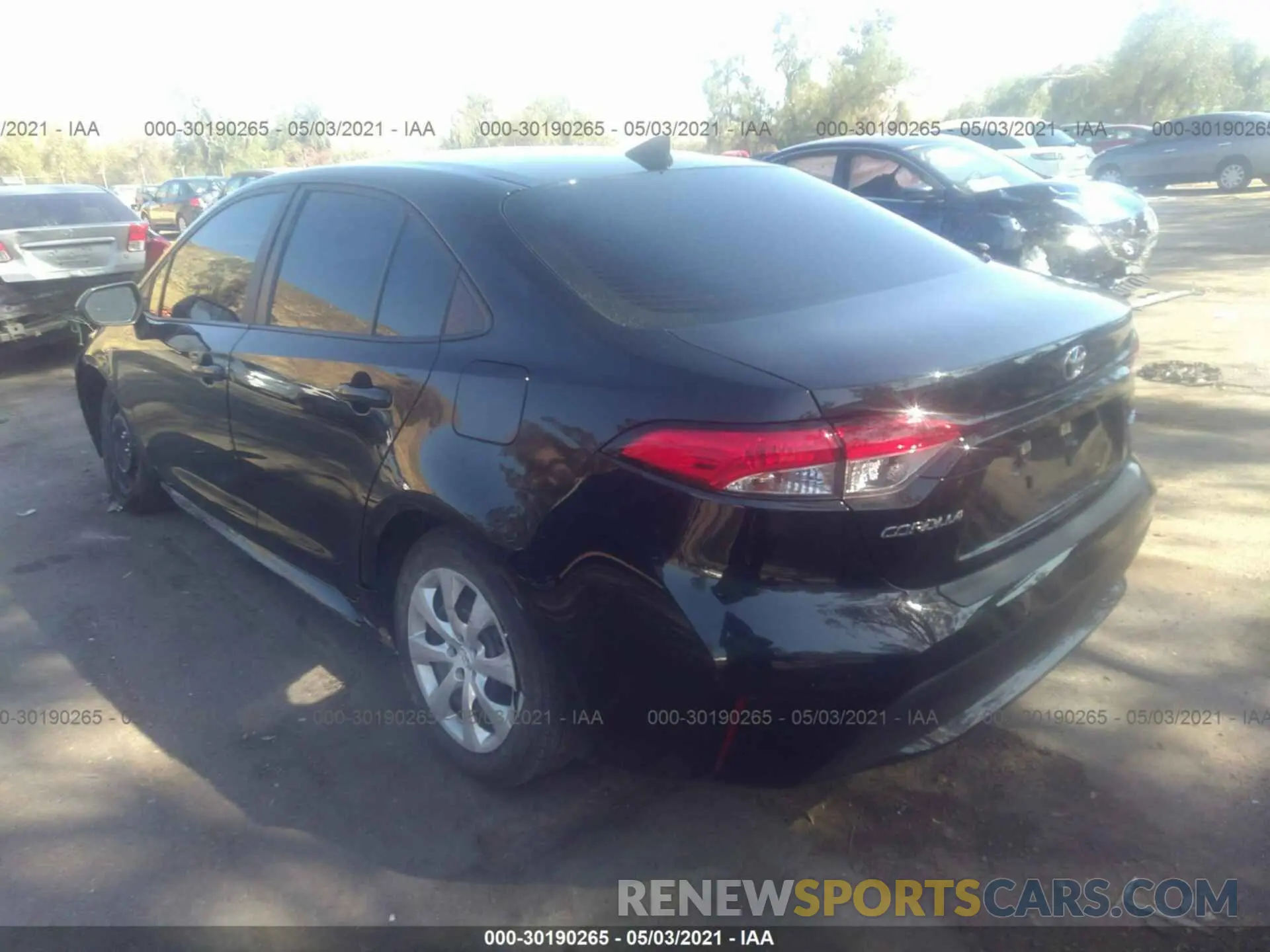 3 Photograph of a damaged car 5YFEPRAE3LP142787 TOYOTA COROLLA 2020