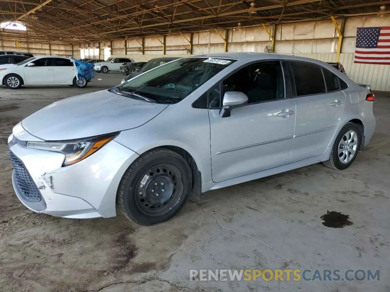 1 Photograph of a damaged car 5YFEPRAE3LP145897 TOYOTA COROLLA 2020