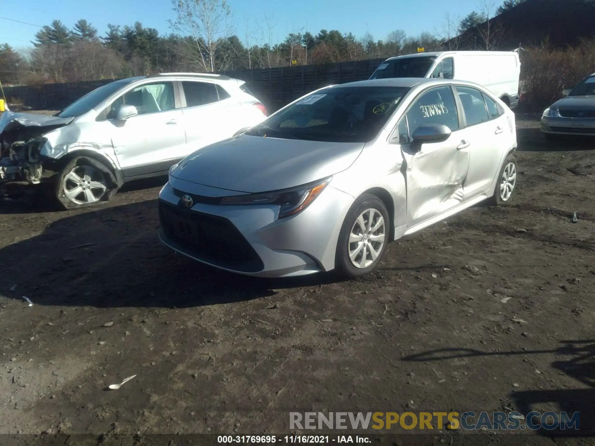 2 Photograph of a damaged car 5YFEPRAE4LP050894 TOYOTA COROLLA 2020