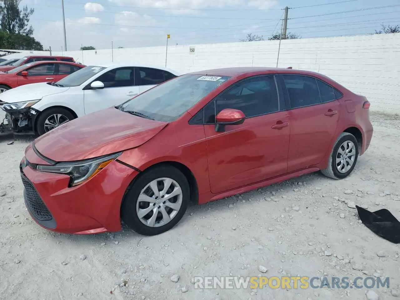 1 Фотография поврежденного автомобиля 5YFEPRAE4LP052502 TOYOTA COROLLA 2020