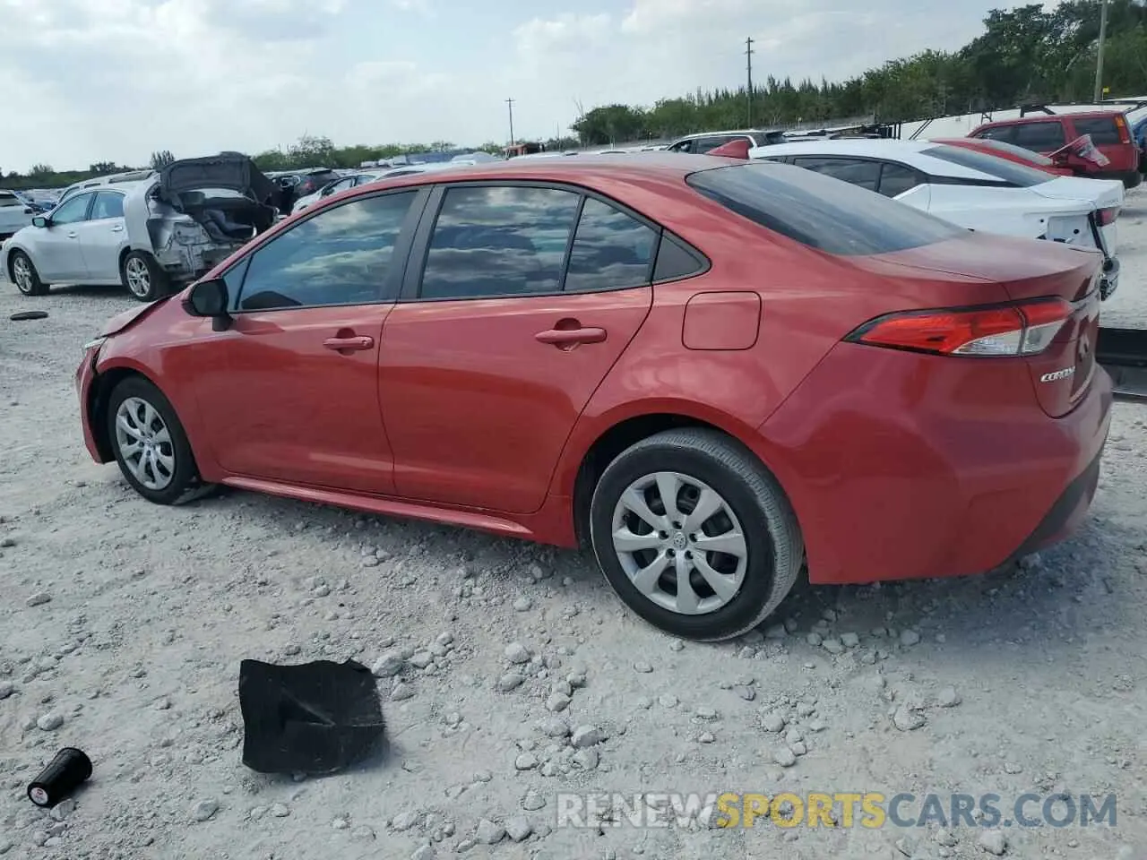2 Фотография поврежденного автомобиля 5YFEPRAE4LP052502 TOYOTA COROLLA 2020