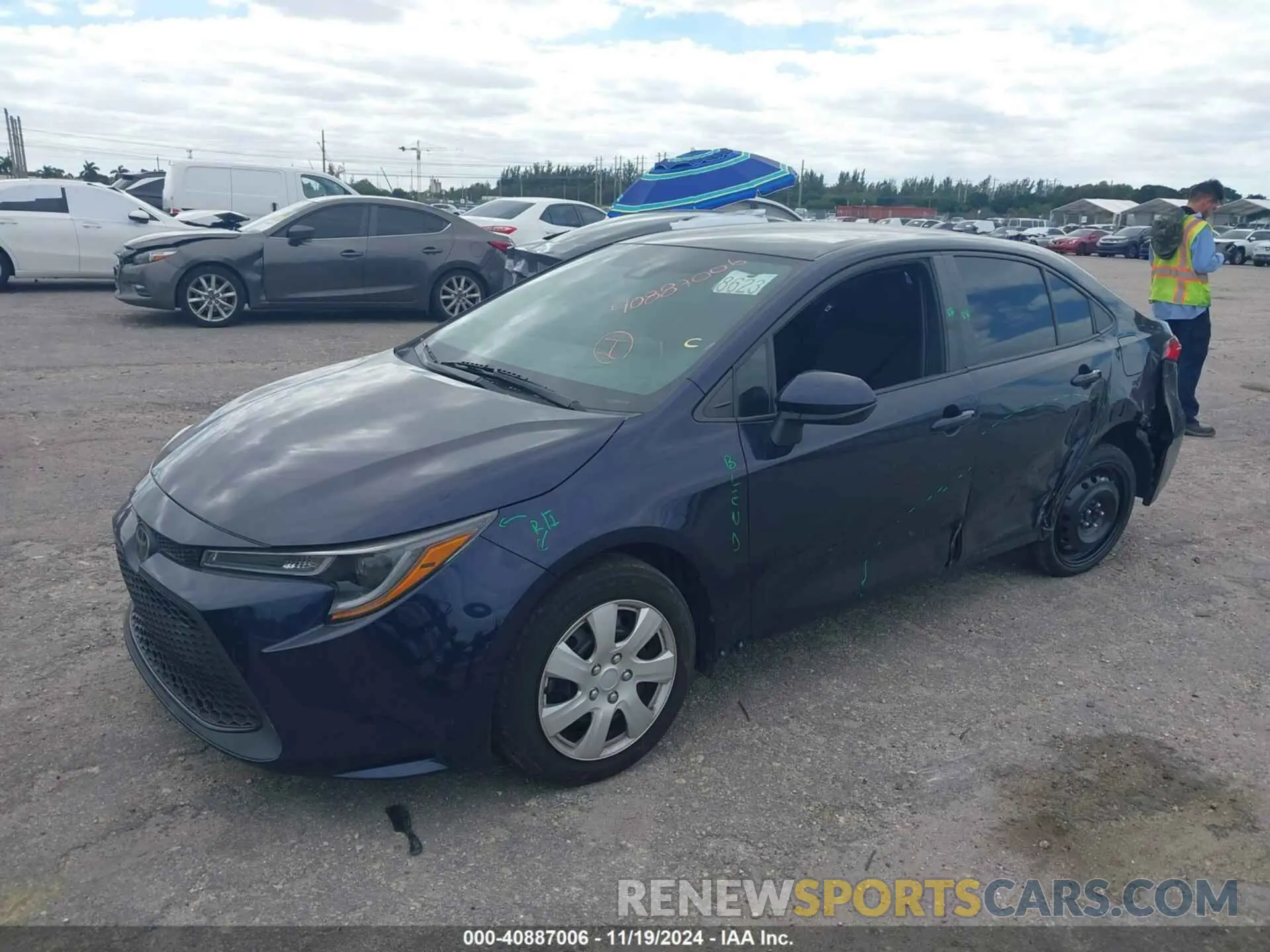 2 Фотография поврежденного автомобиля 5YFEPRAE4LP055903 TOYOTA COROLLA 2020