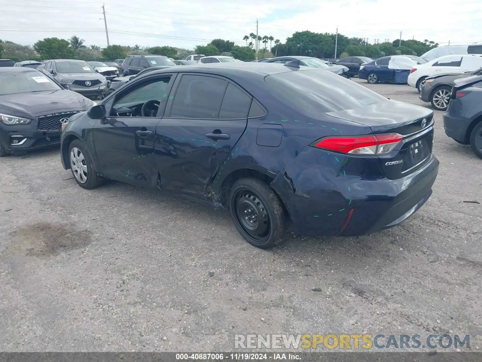 3 Фотография поврежденного автомобиля 5YFEPRAE4LP055903 TOYOTA COROLLA 2020