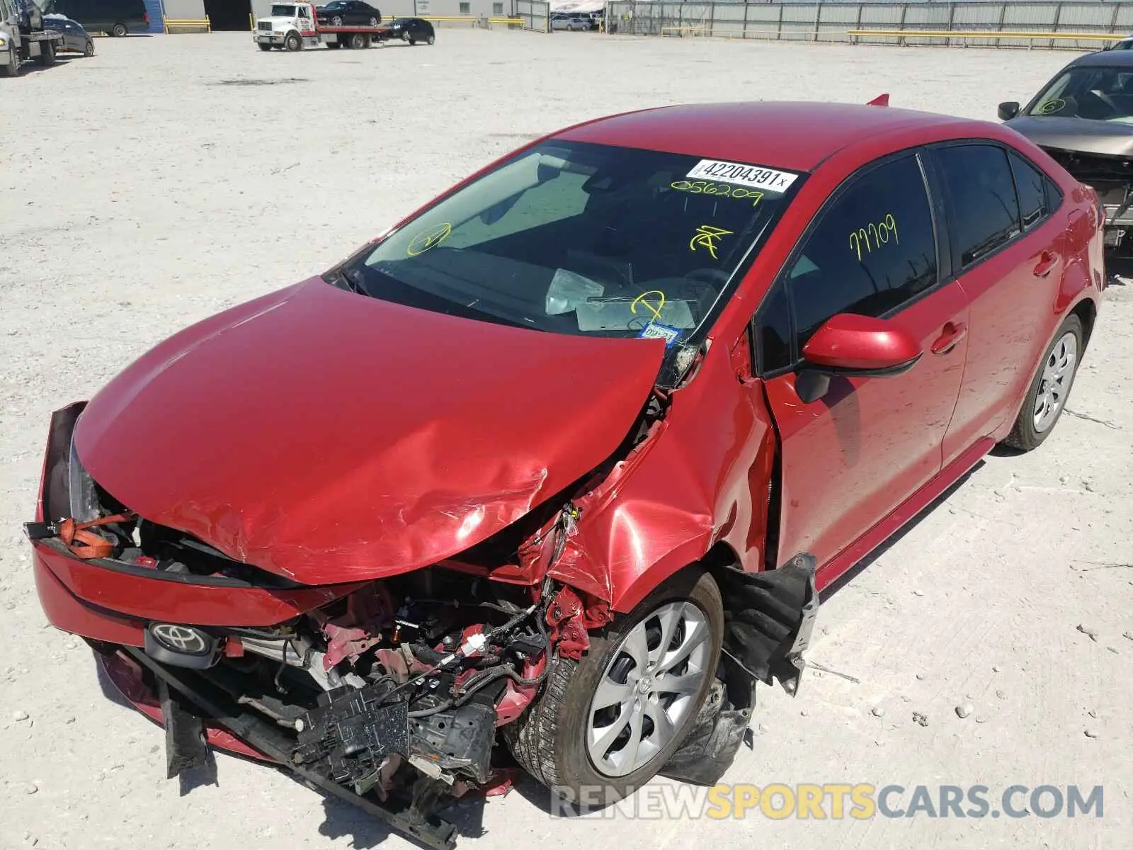 2 Photograph of a damaged car 5YFEPRAE4LP056209 TOYOTA COROLLA 2020