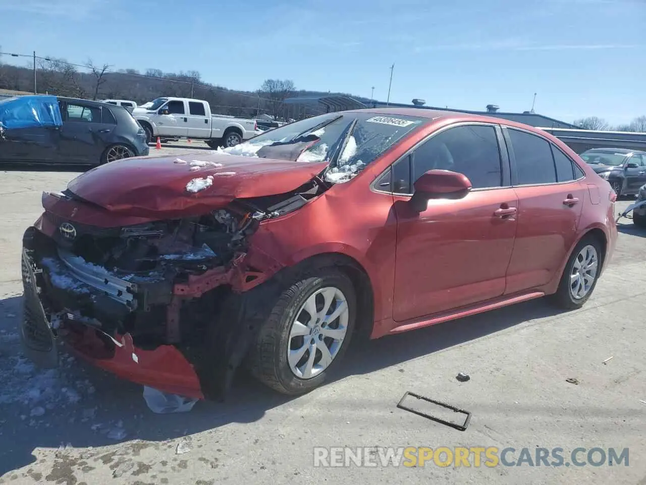 1 Photograph of a damaged car 5YFEPRAE4LP064942 TOYOTA COROLLA 2020
