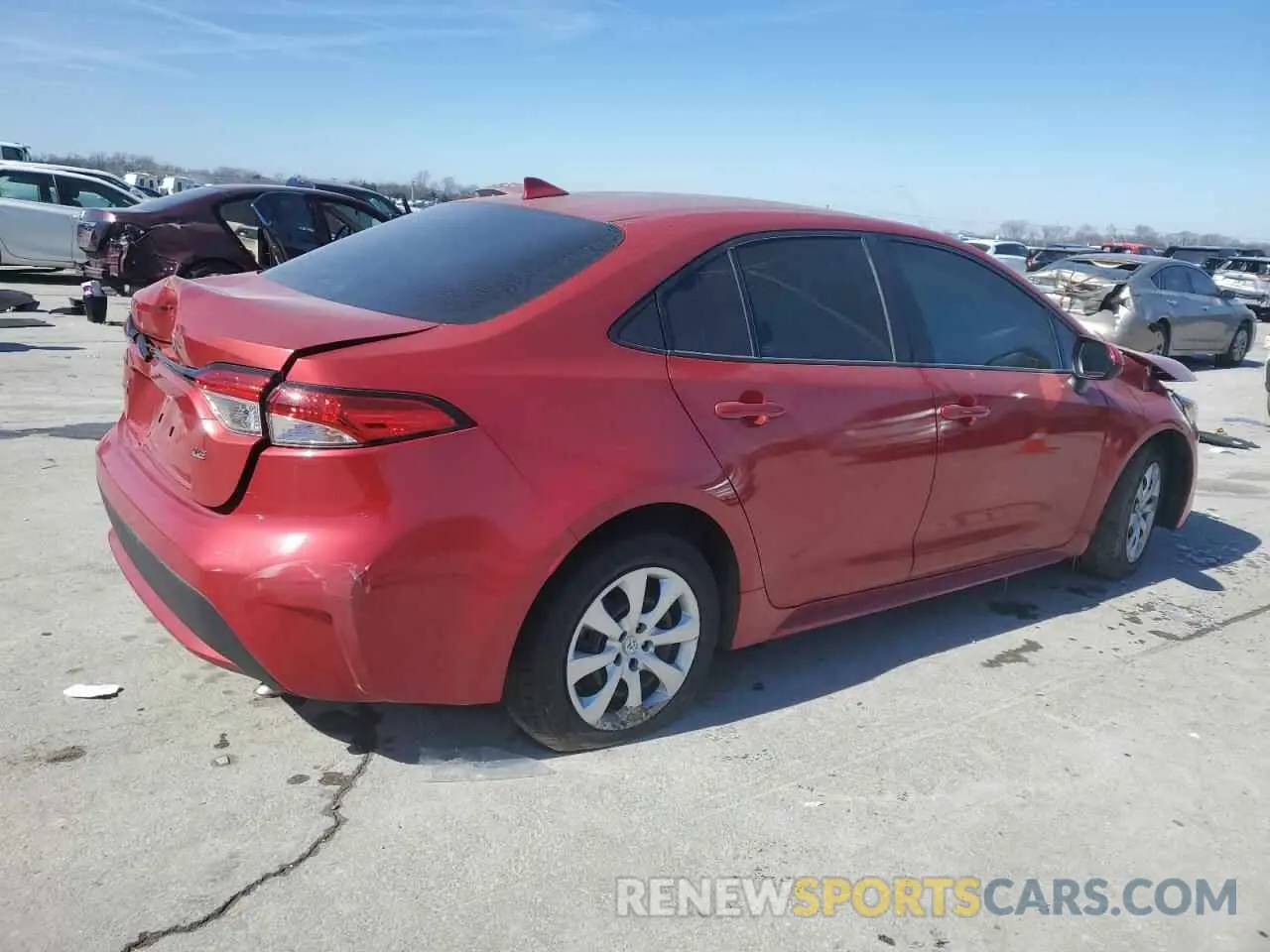 3 Photograph of a damaged car 5YFEPRAE4LP064942 TOYOTA COROLLA 2020