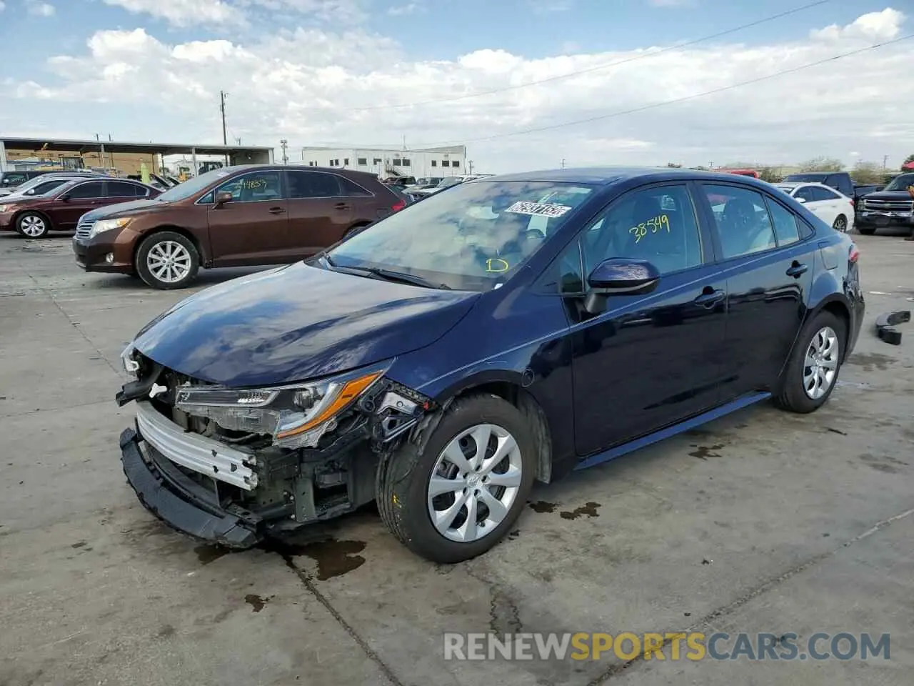 1 Photograph of a damaged car 5YFEPRAE4LP089565 TOYOTA COROLLA 2020
