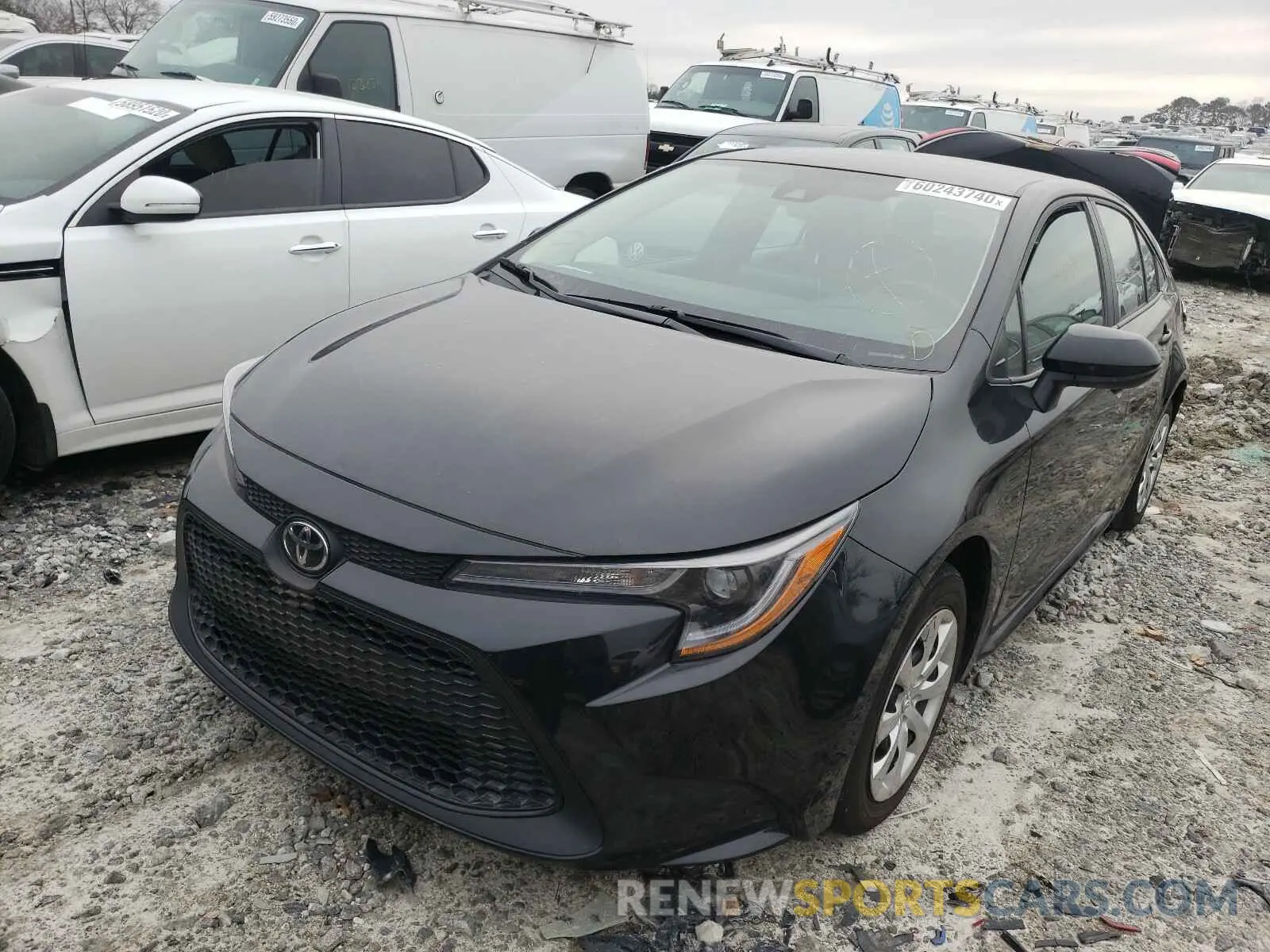 2 Photograph of a damaged car 5YFEPRAE4LP095186 TOYOTA COROLLA 2020