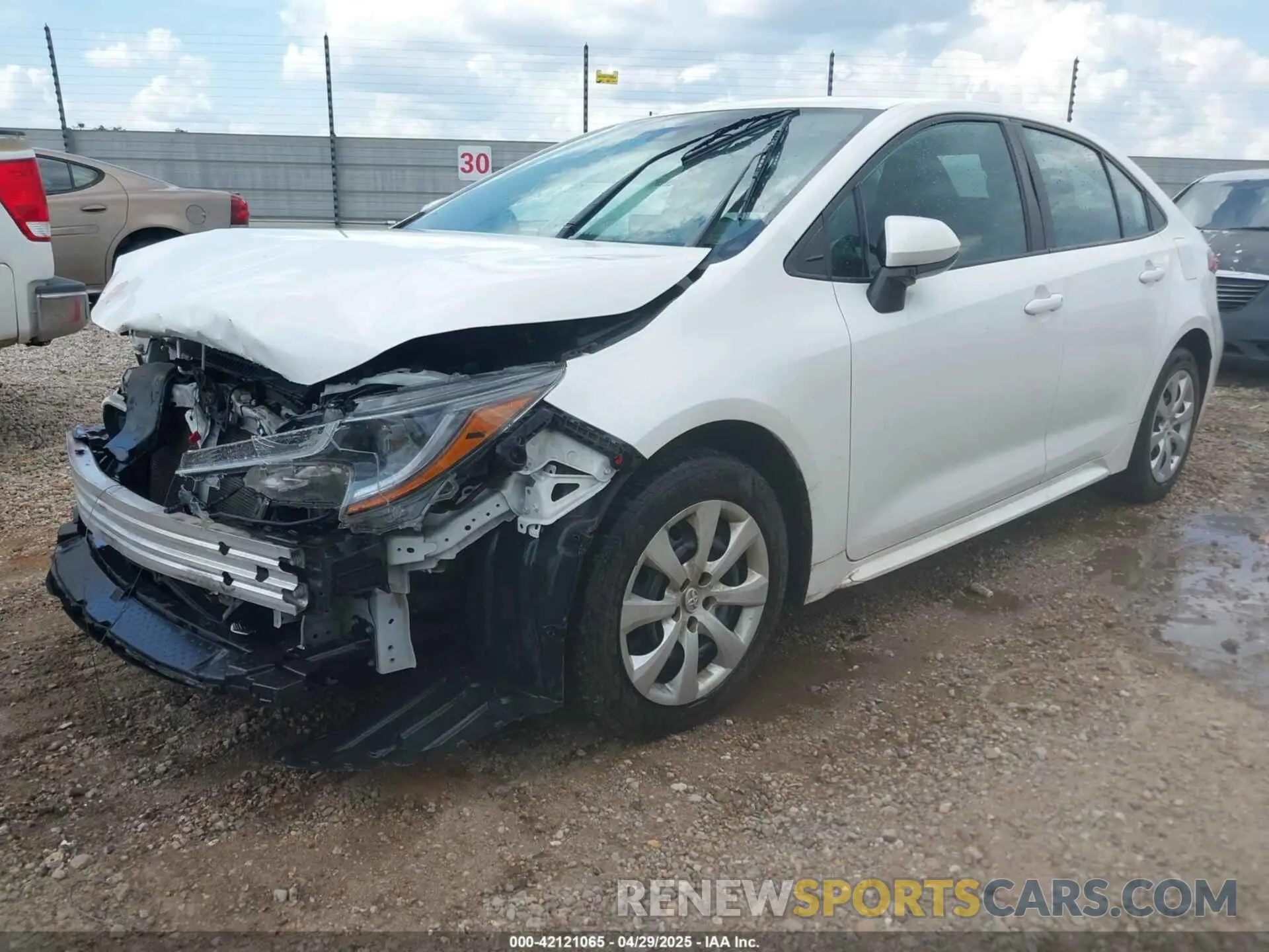 2 Фотография поврежденного автомобиля 5YFEPRAE4LP095592 TOYOTA COROLLA 2020