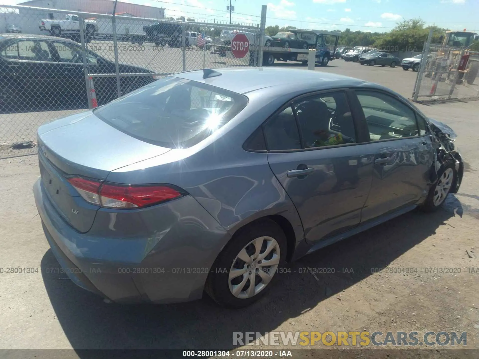 4 Photograph of a damaged car 5YFEPRAE4LP114741 TOYOTA COROLLA 2020