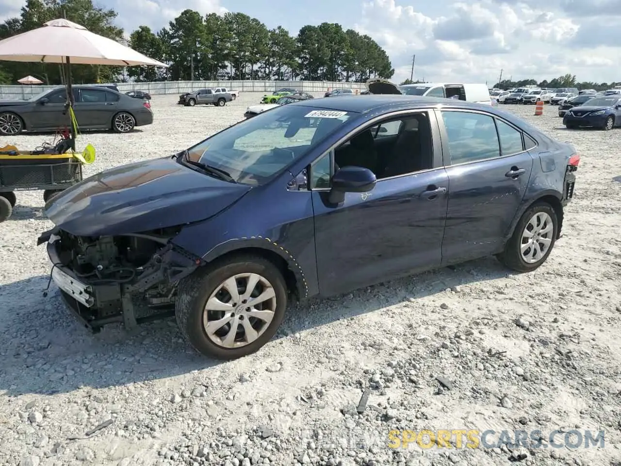1 Photograph of a damaged car 5YFEPRAE4LP145083 TOYOTA COROLLA 2020