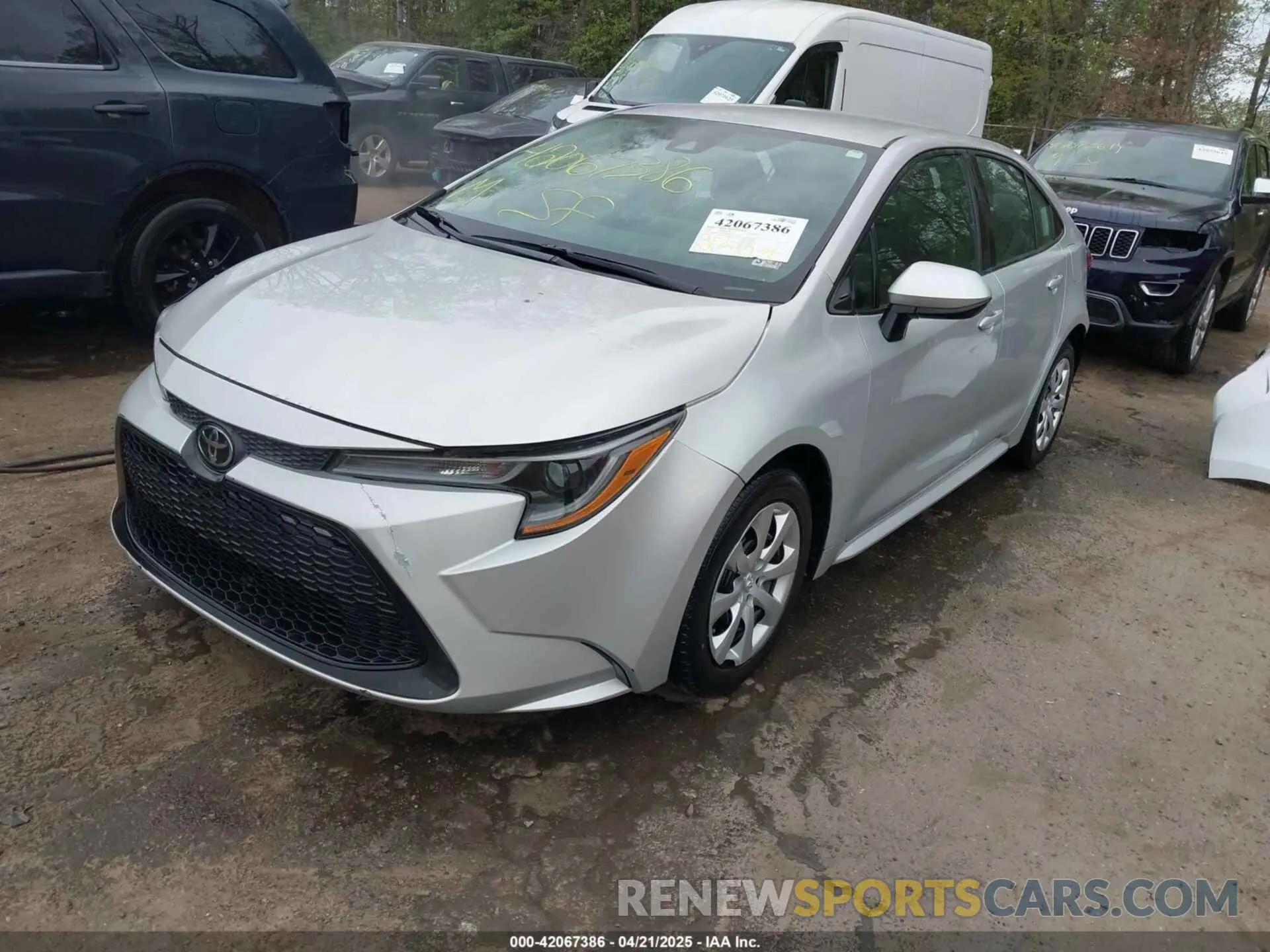 2 Фотография поврежденного автомобиля 5YFEPRAE5LP070006 TOYOTA COROLLA 2020