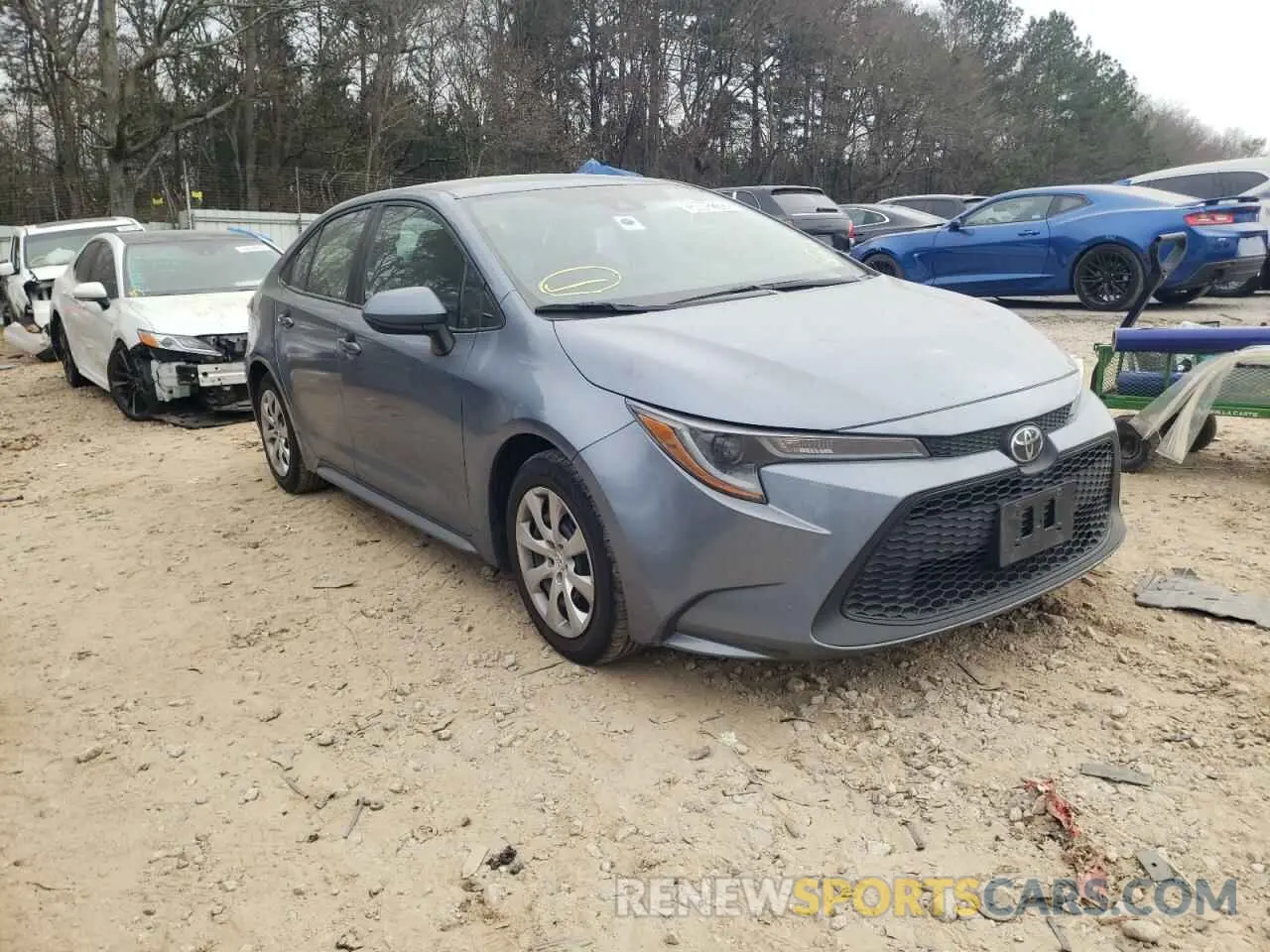 1 Photograph of a damaged car 5YFEPRAE5LP076663 TOYOTA COROLLA 2020