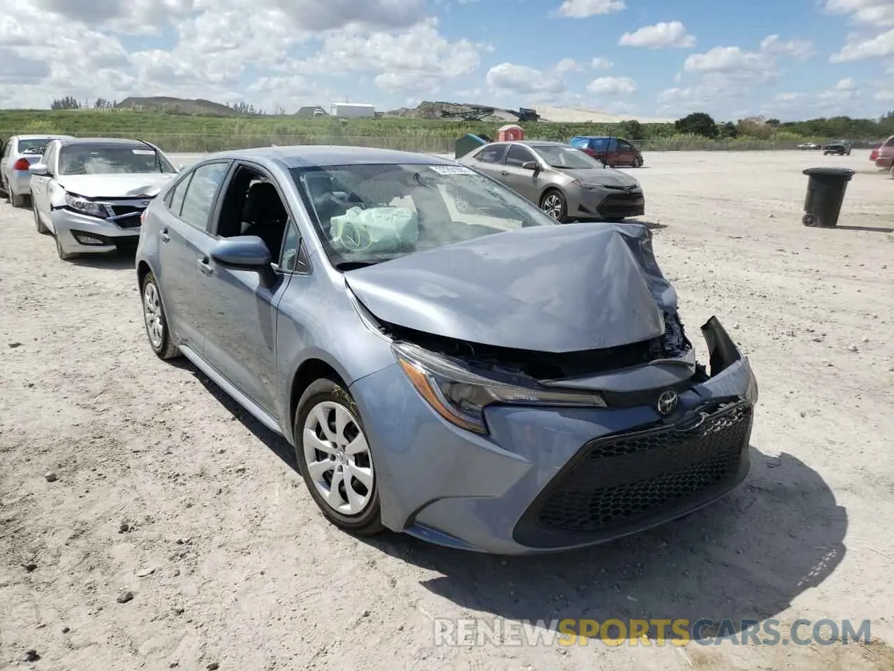 1 Photograph of a damaged car 5YFEPRAE5LP108107 TOYOTA COROLLA 2020