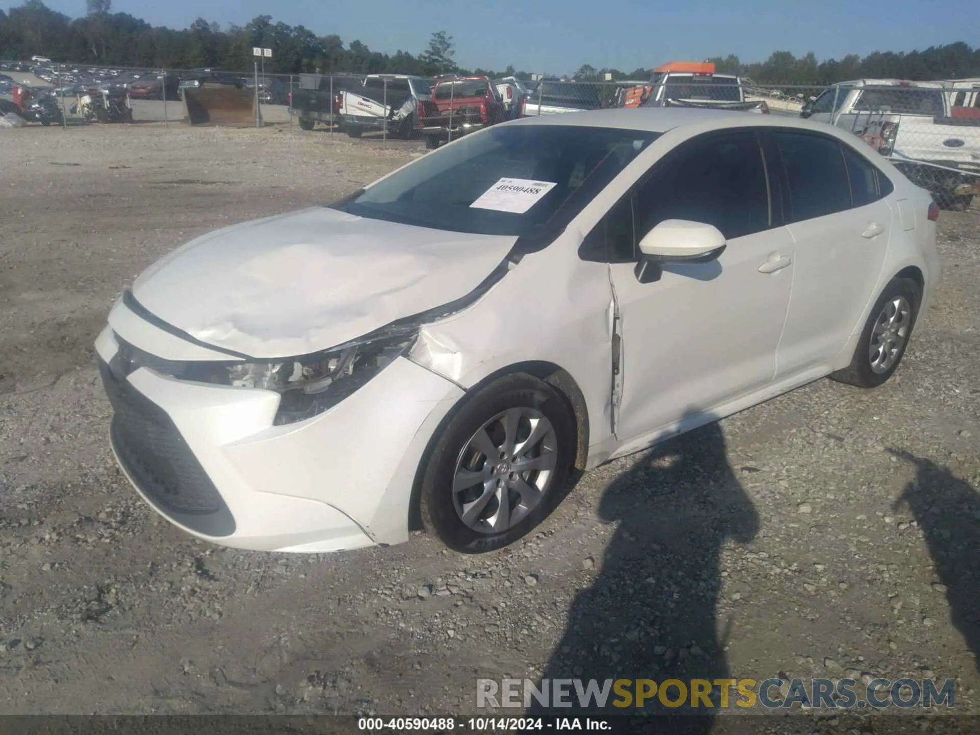 2 Photograph of a damaged car 5YFEPRAE5LP109337 TOYOTA COROLLA 2020