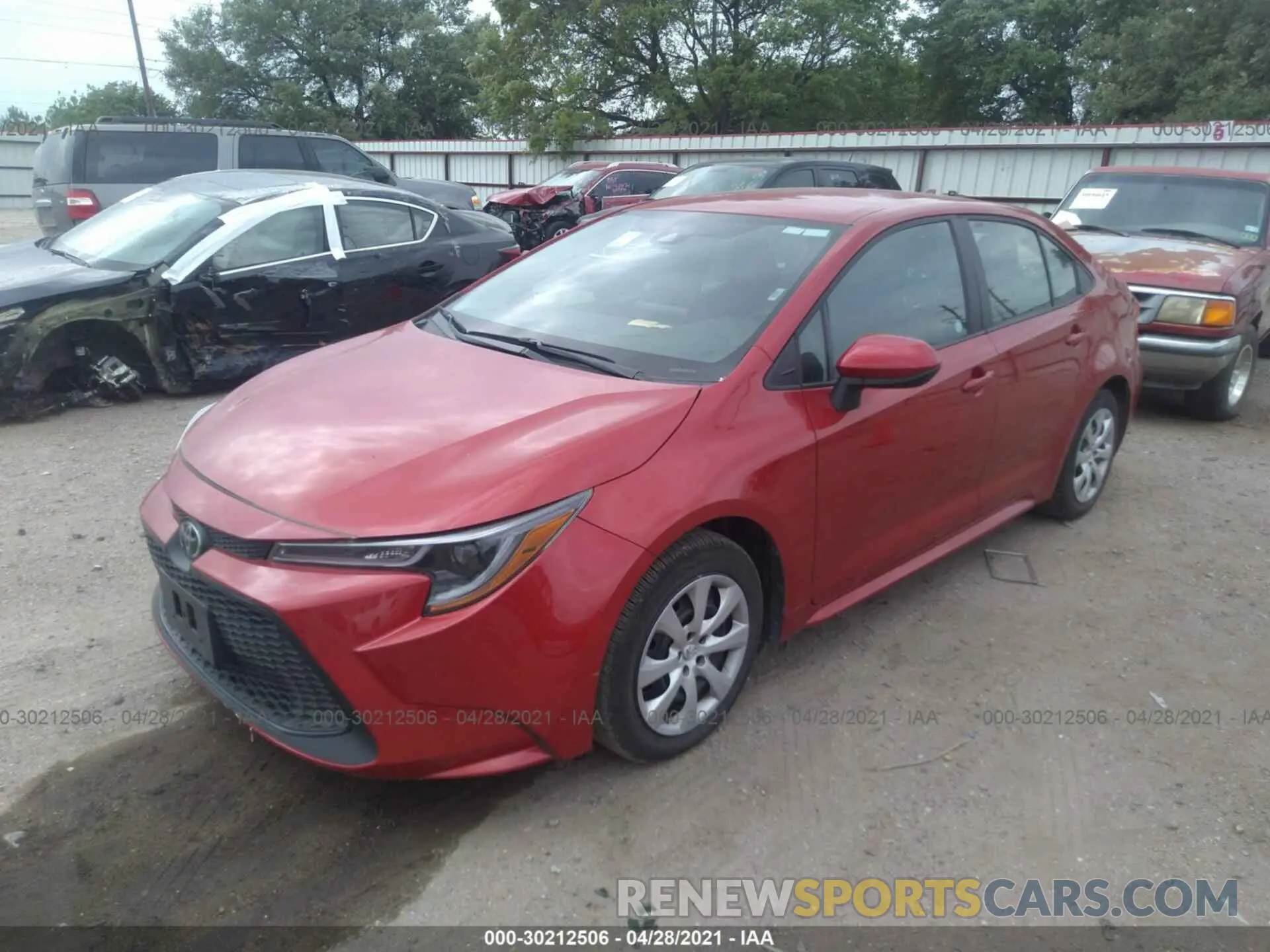 2 Photograph of a damaged car 5YFEPRAE5LP115266 TOYOTA COROLLA 2020