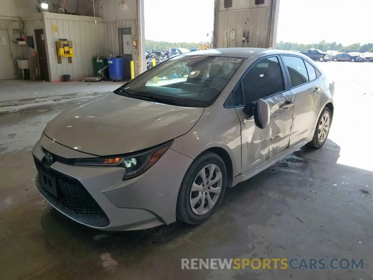 1 Photograph of a damaged car 5YFEPRAE5LP135078 TOYOTA COROLLA 2020