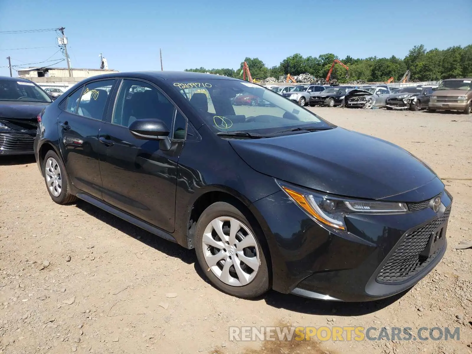 1 Photograph of a damaged car 5YFEPRAE6LP009974 TOYOTA COROLLA 2020