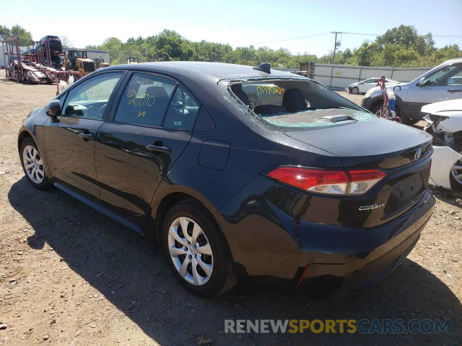 3 Photograph of a damaged car 5YFEPRAE6LP009974 TOYOTA COROLLA 2020