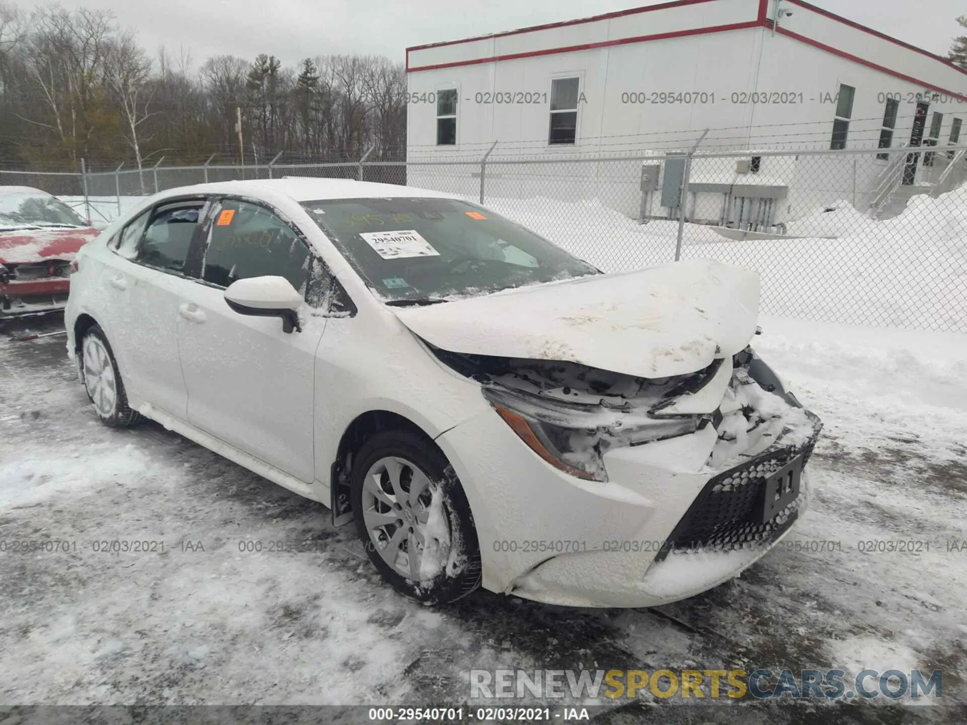 1 Photograph of a damaged car 5YFEPRAE6LP050363 TOYOTA COROLLA 2020