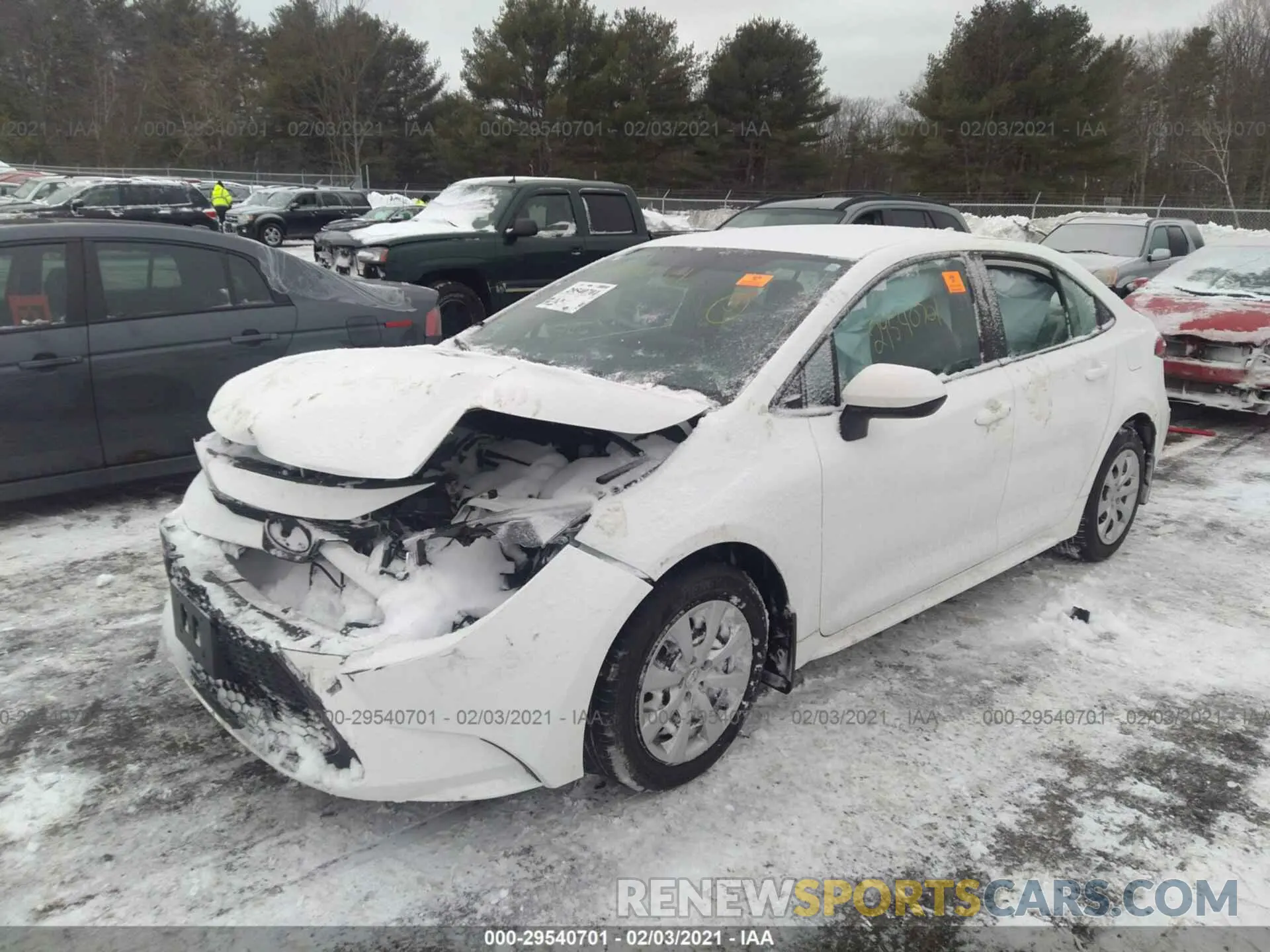 2 Photograph of a damaged car 5YFEPRAE6LP050363 TOYOTA COROLLA 2020