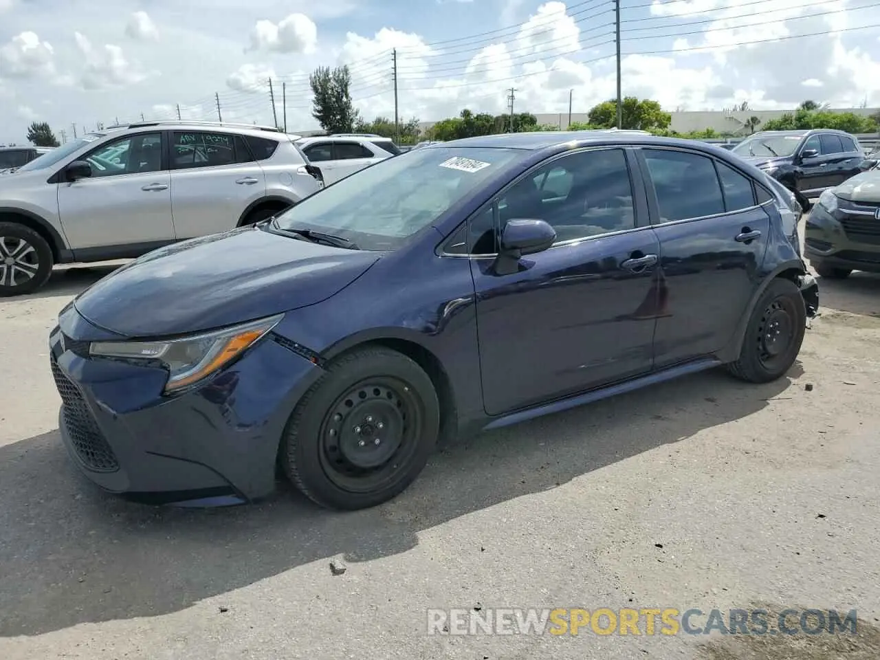 1 Photograph of a damaged car 5YFEPRAE6LP051240 TOYOTA COROLLA 2020