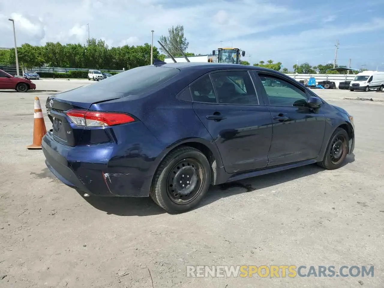 3 Photograph of a damaged car 5YFEPRAE6LP051240 TOYOTA COROLLA 2020