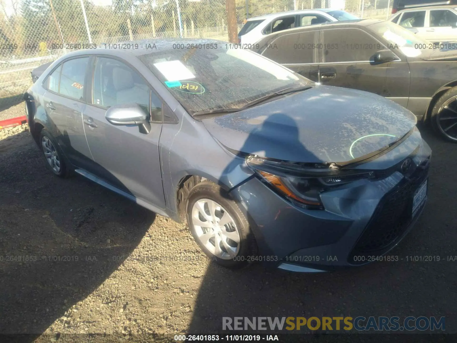 1 Photograph of a damaged car 5YFEPRAE6LP057197 TOYOTA COROLLA 2020