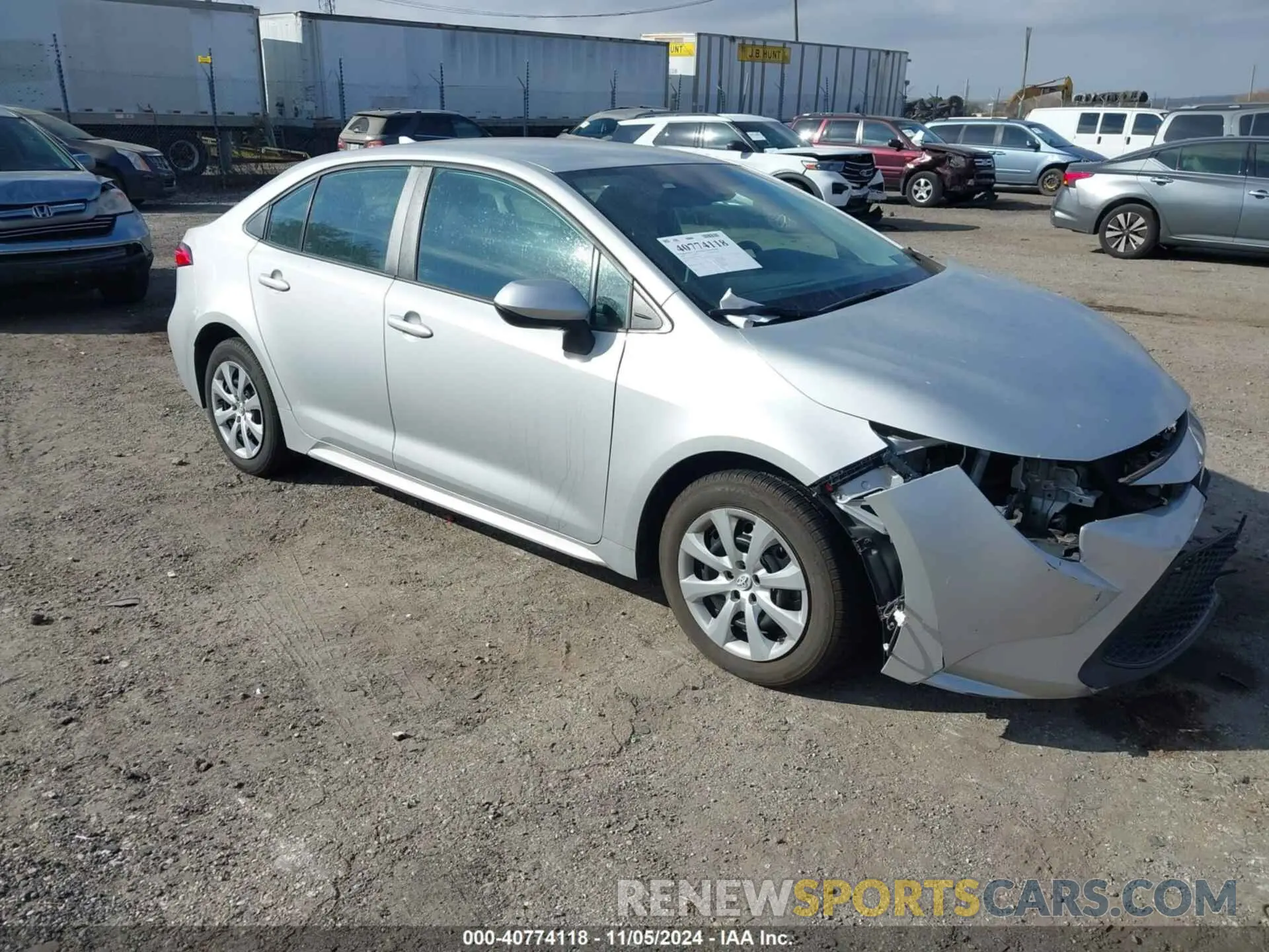 1 Photograph of a damaged car 5YFEPRAE6LP075182 TOYOTA COROLLA 2020