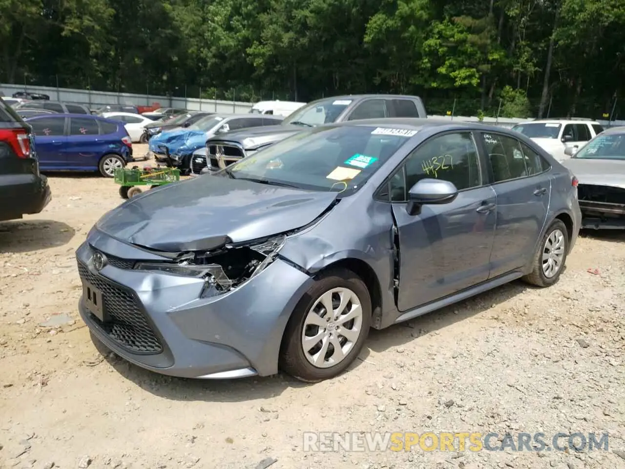 2 Photograph of a damaged car 5YFEPRAE6LP098137 TOYOTA COROLLA 2020