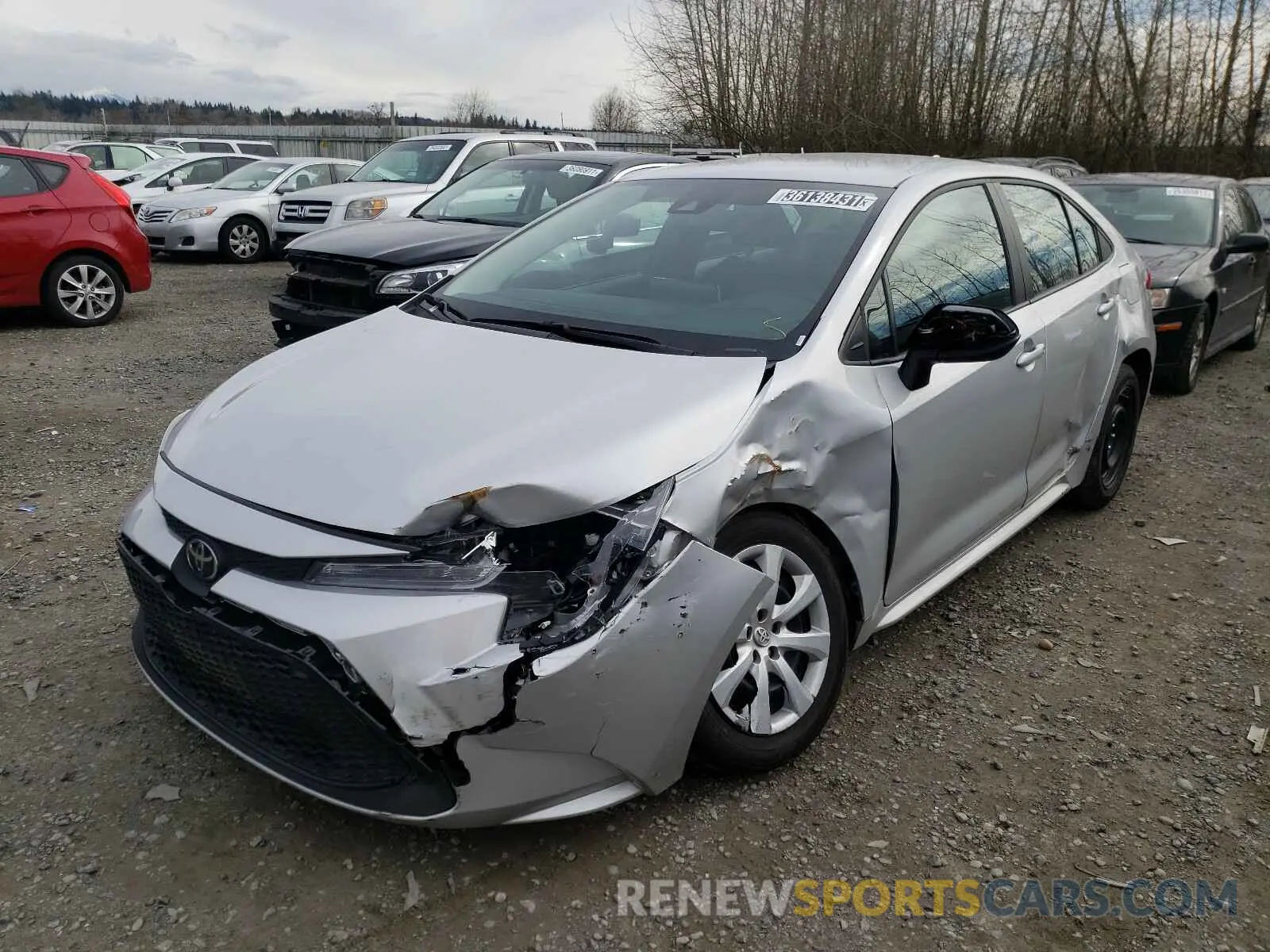 2 Photograph of a damaged car 5YFEPRAE6LP110769 TOYOTA COROLLA 2020