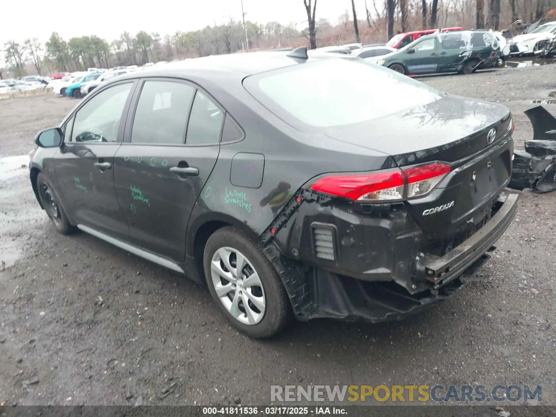 3 Фотография поврежденного автомобиля 5YFEPRAE6LP135204 TOYOTA COROLLA 2020